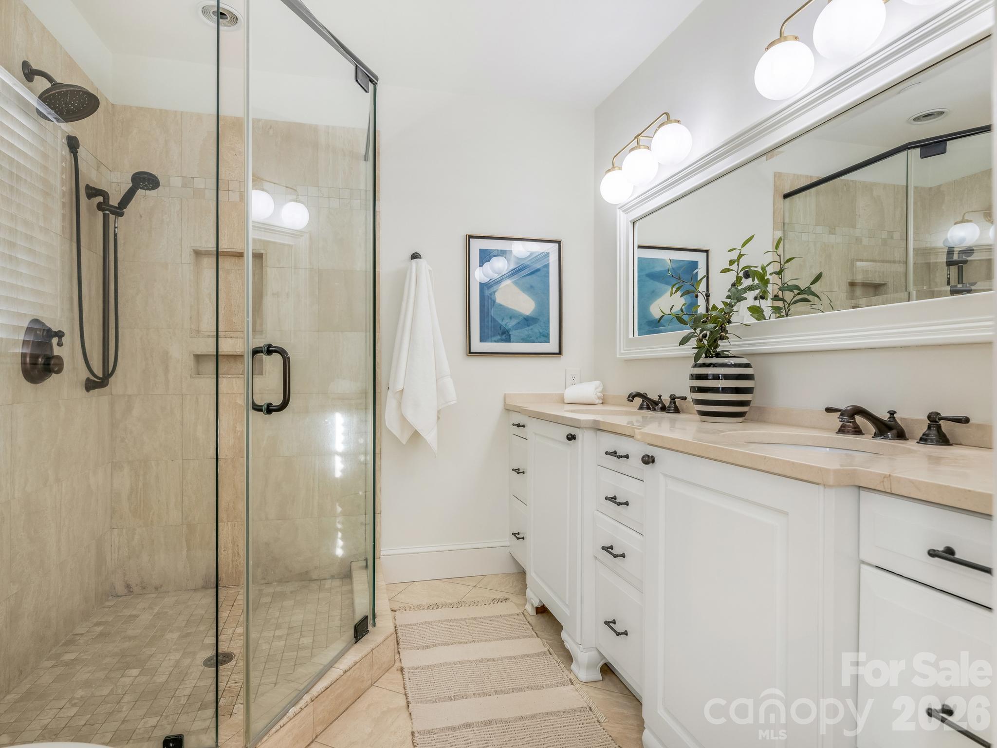 Primary Bathroom - 424 Whitestone Road, Charlotte