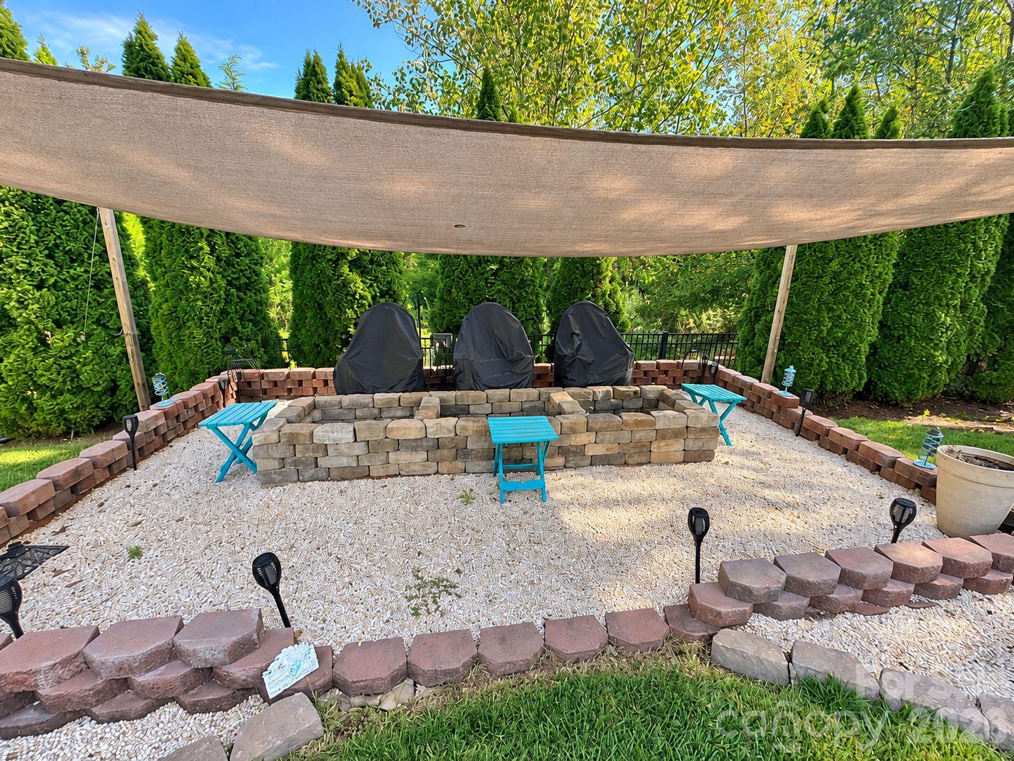 Backyard Shot of Fire Pit Shot 1 - 3125 Kennys Street, Pineville