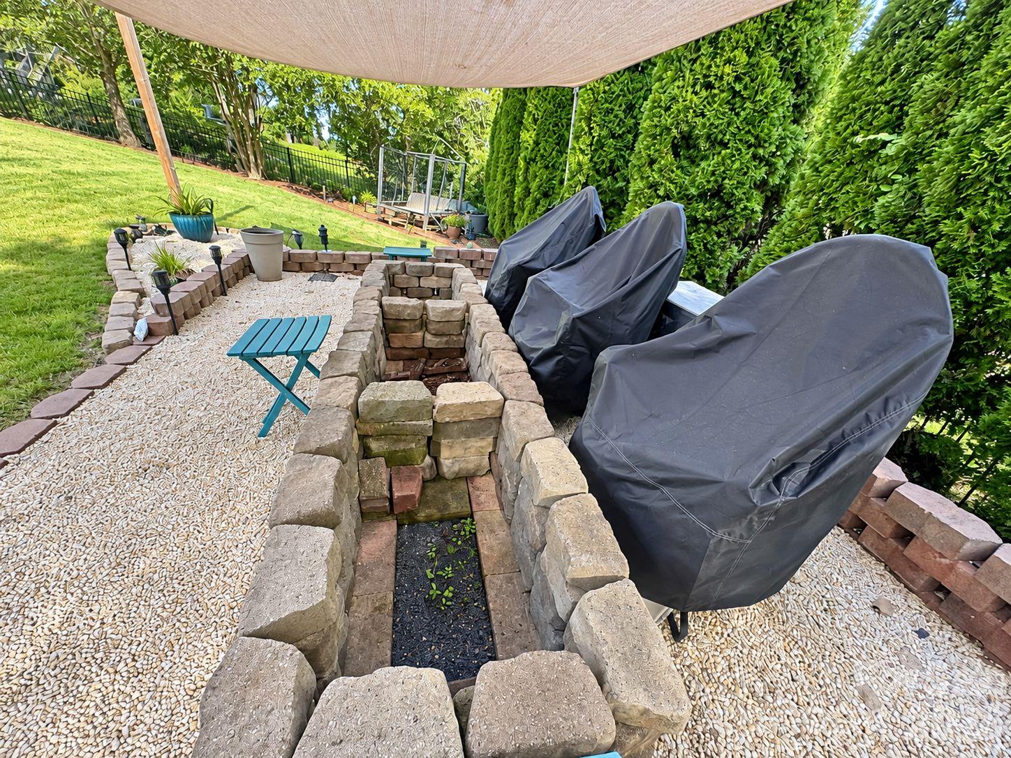 Backyard Shot of Fire Pit Shot 2 - 3125 Kennys Street, Pineville