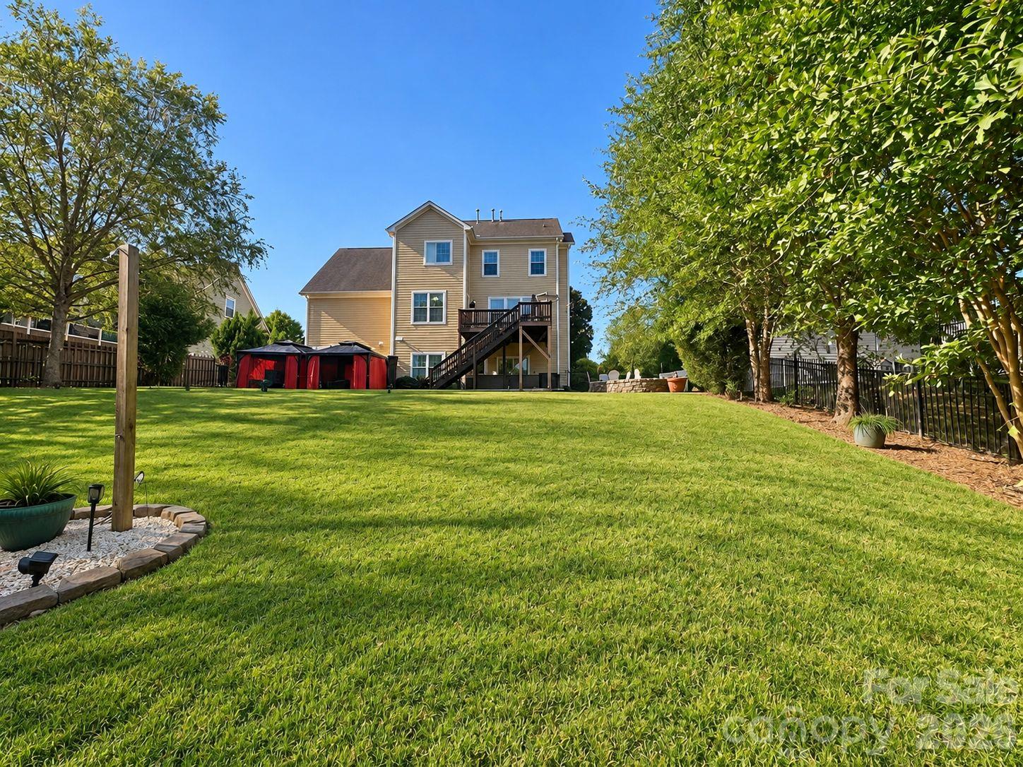 Backyard Shot facing the house - 3125 Kennys Street, Pineville