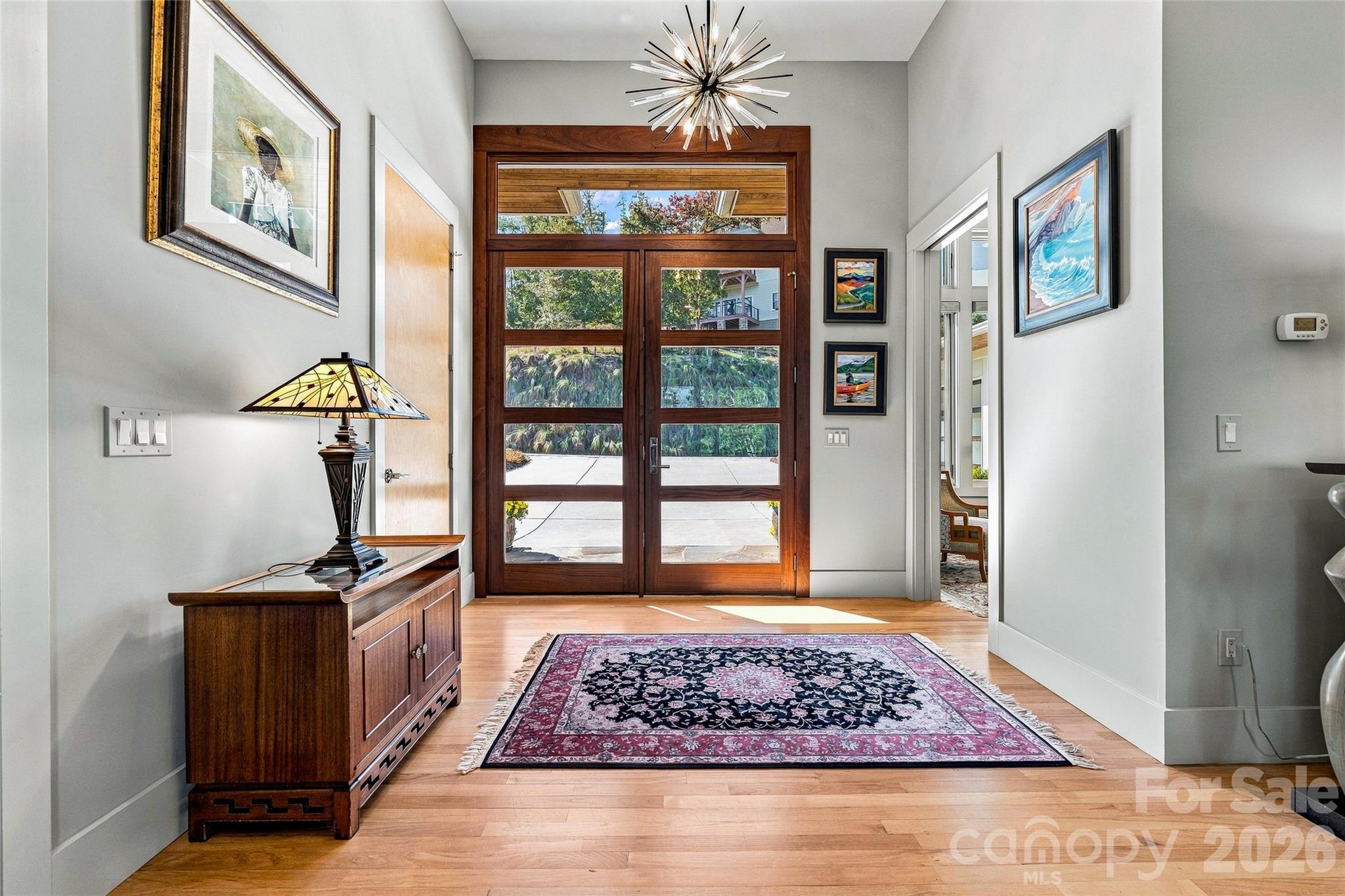 Elegant Entry with Mahogany and Glass Doors - 22 Quartz Trail, Hendersonville