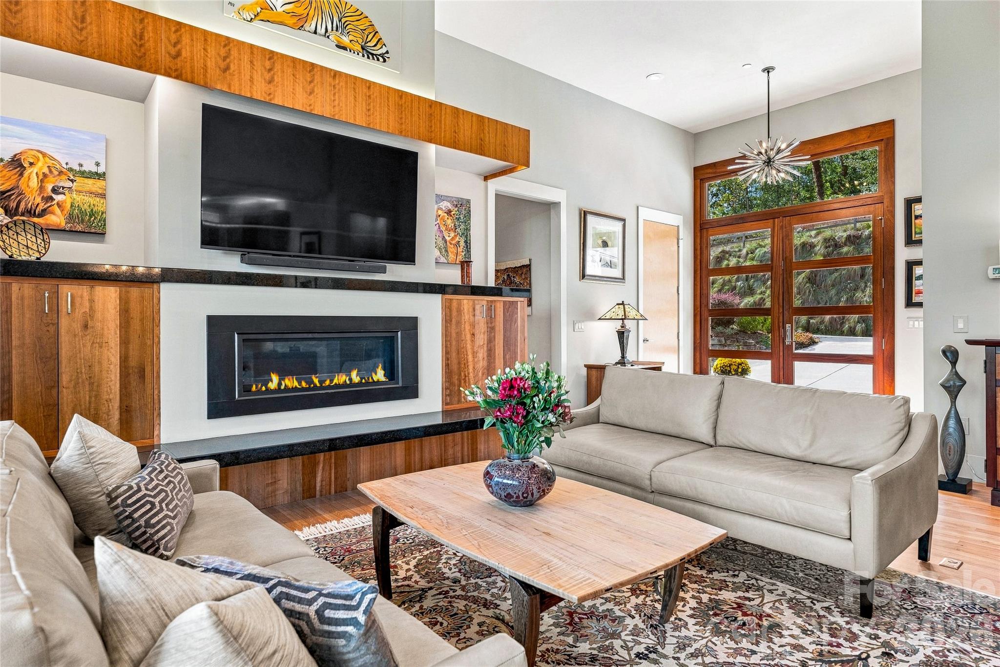 Custom Built-Ins with Accent Lighting - 22 Quartz Trail, Hendersonville