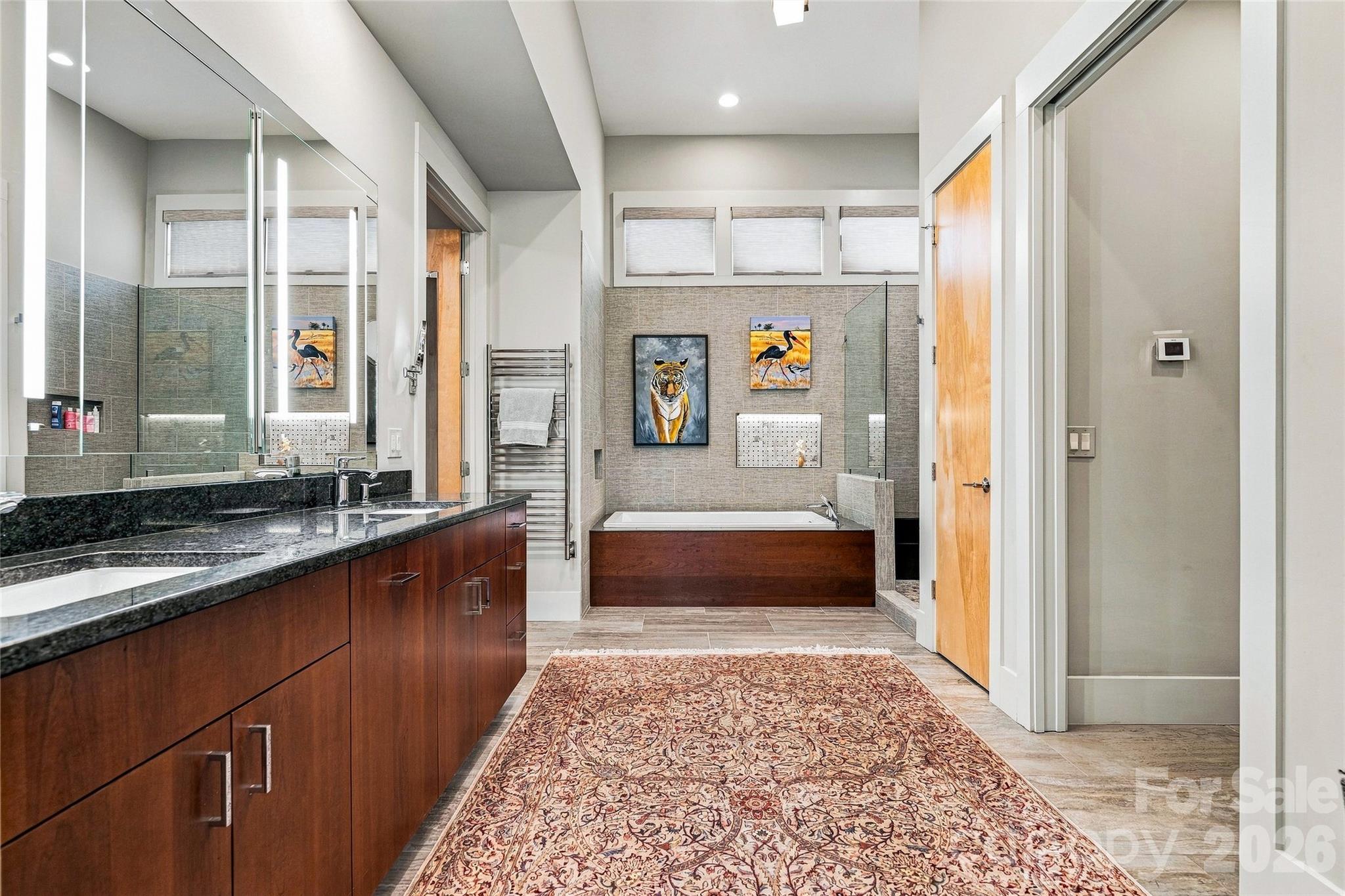 Spa-Inspired Primary Bathroom - 22 Quartz Trail, Hendersonville