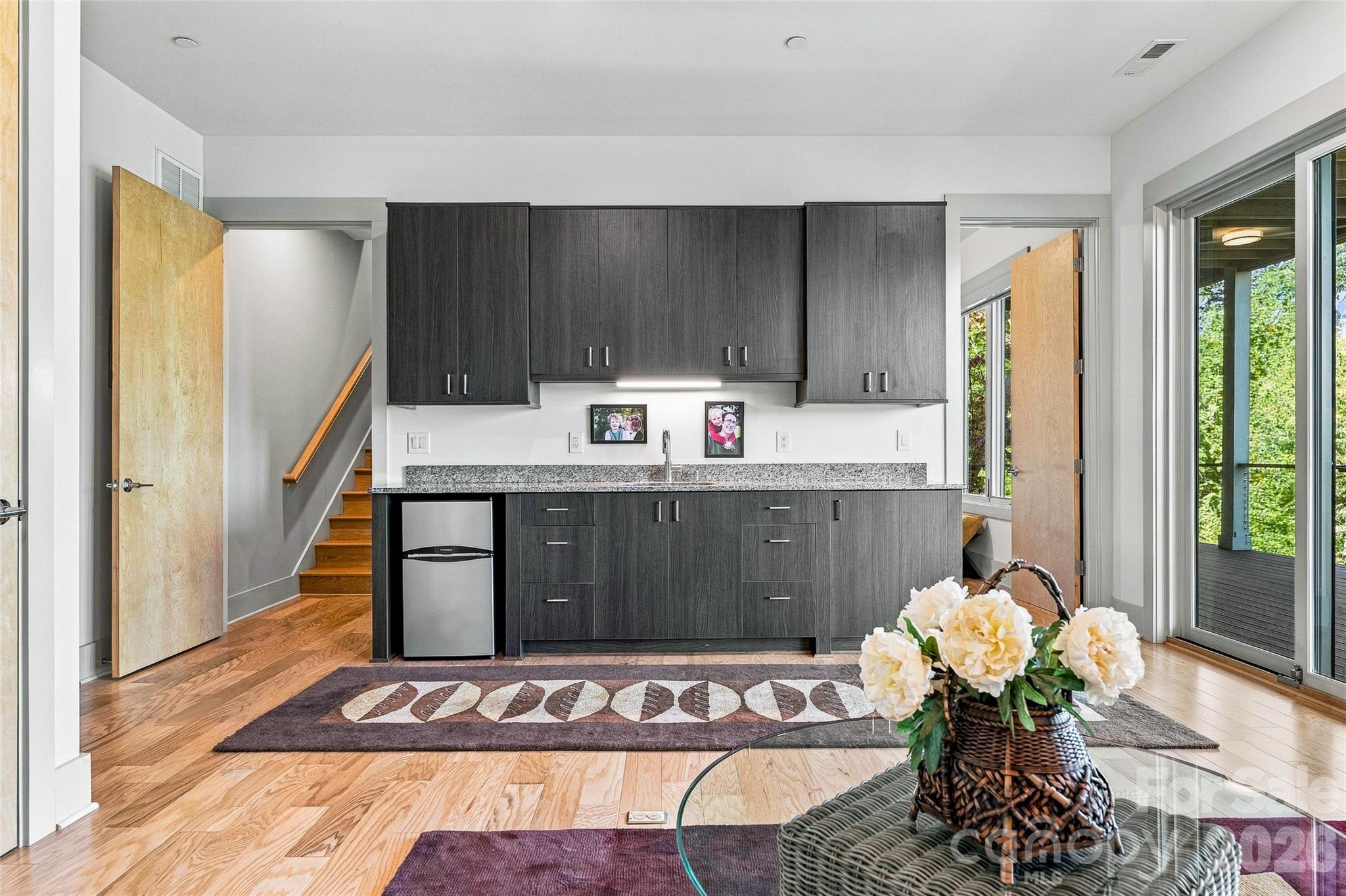Lower-Level Family Room with Wet Bar - 22 Quartz Trail, Hendersonville
