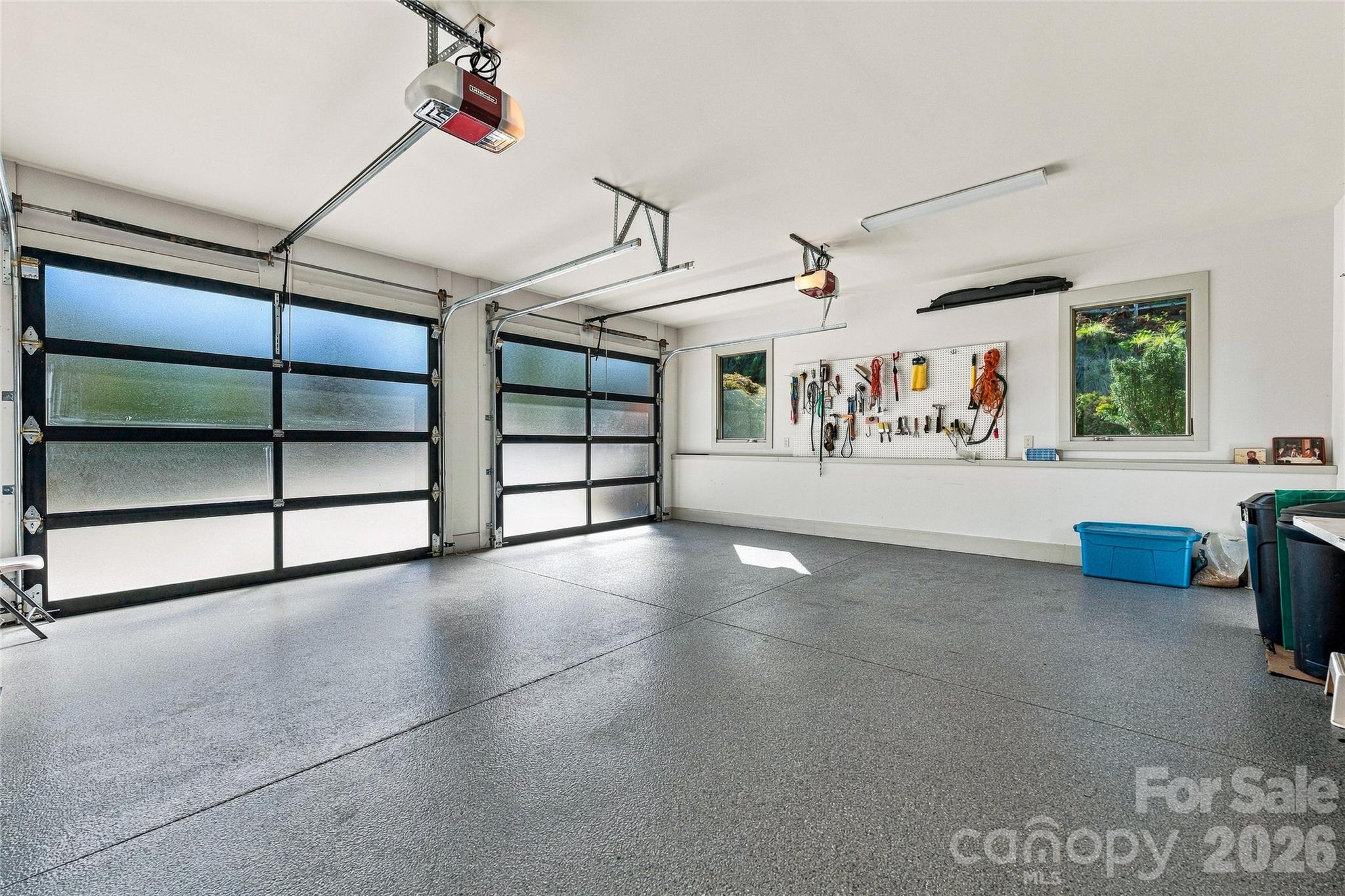 Two-Car Garage with Premium Polyaspartic Floor Coating - 22 Quartz Trail, Hendersonville