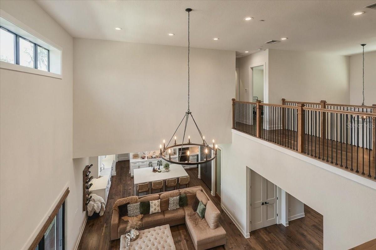 Second Floor View Into Livingroom - 888 TWIN OAKS LN, WINTER HAVEN
