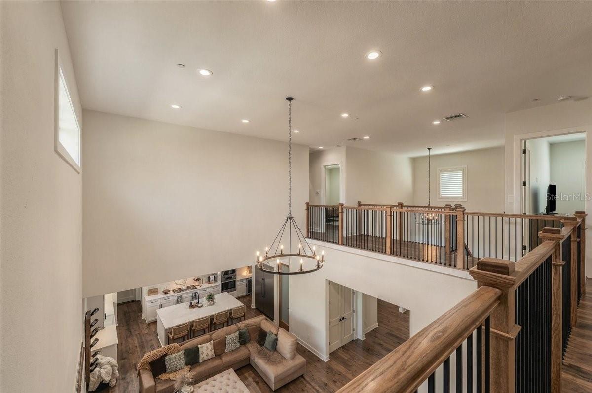 Second Floor View Into Livingroom - 888 TWIN OAKS LN, WINTER HAVEN
