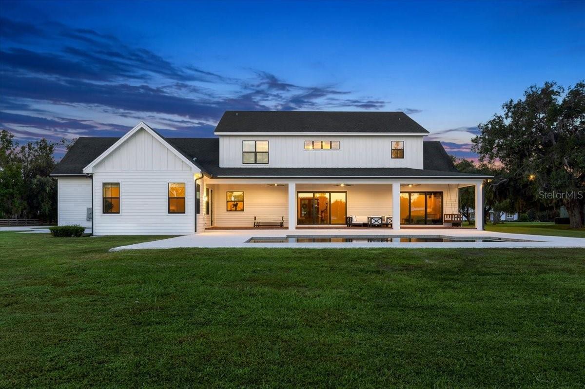 Rear Elevation - 888 TWIN OAKS LN, WINTER HAVEN