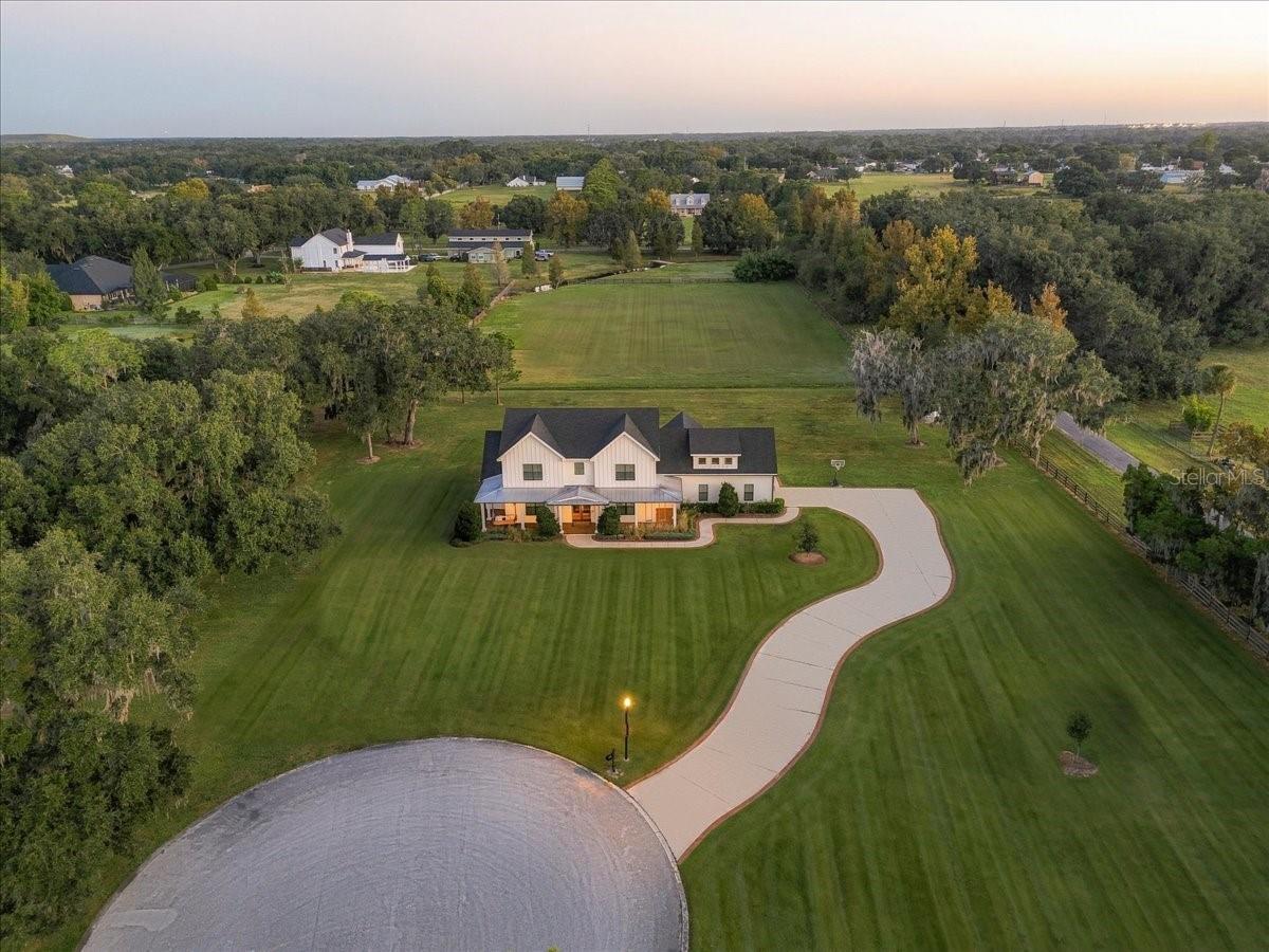 Twilight Aerial - 888 TWIN OAKS LN, WINTER HAVEN