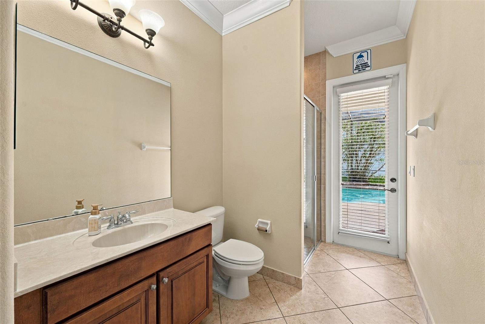 Guest Bathroom \ Pool Bathroom - 2139 TILLMAN AVE, WINTER GARDEN