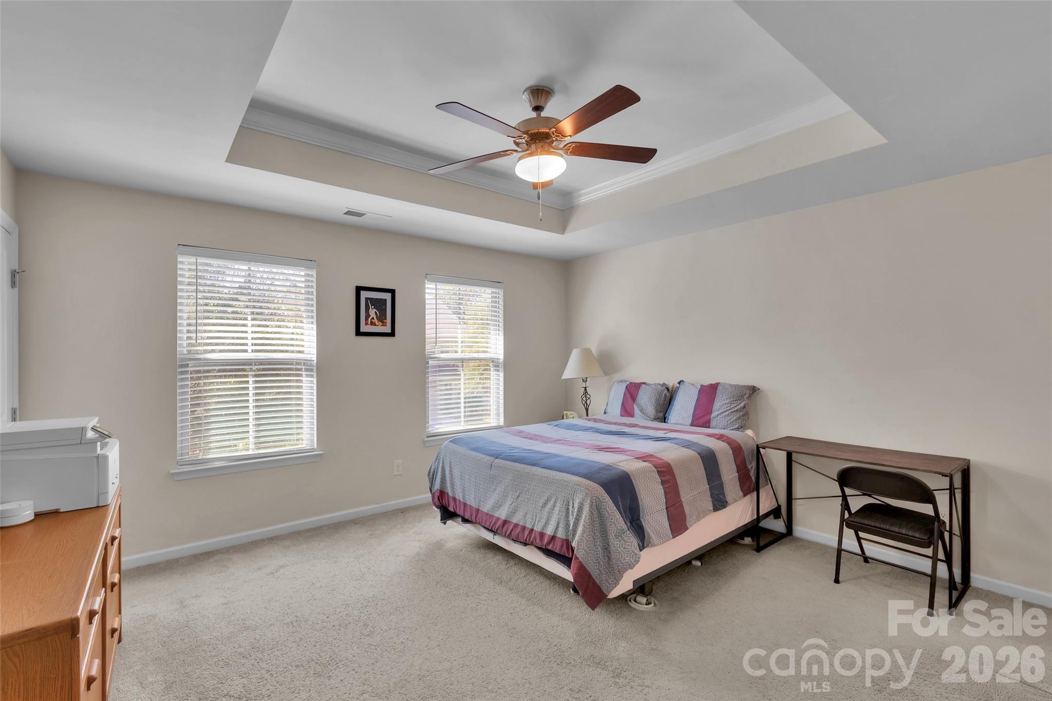 Primary Bedroom with Tray Ceiling - 315 Pond Place Lane, Matthews