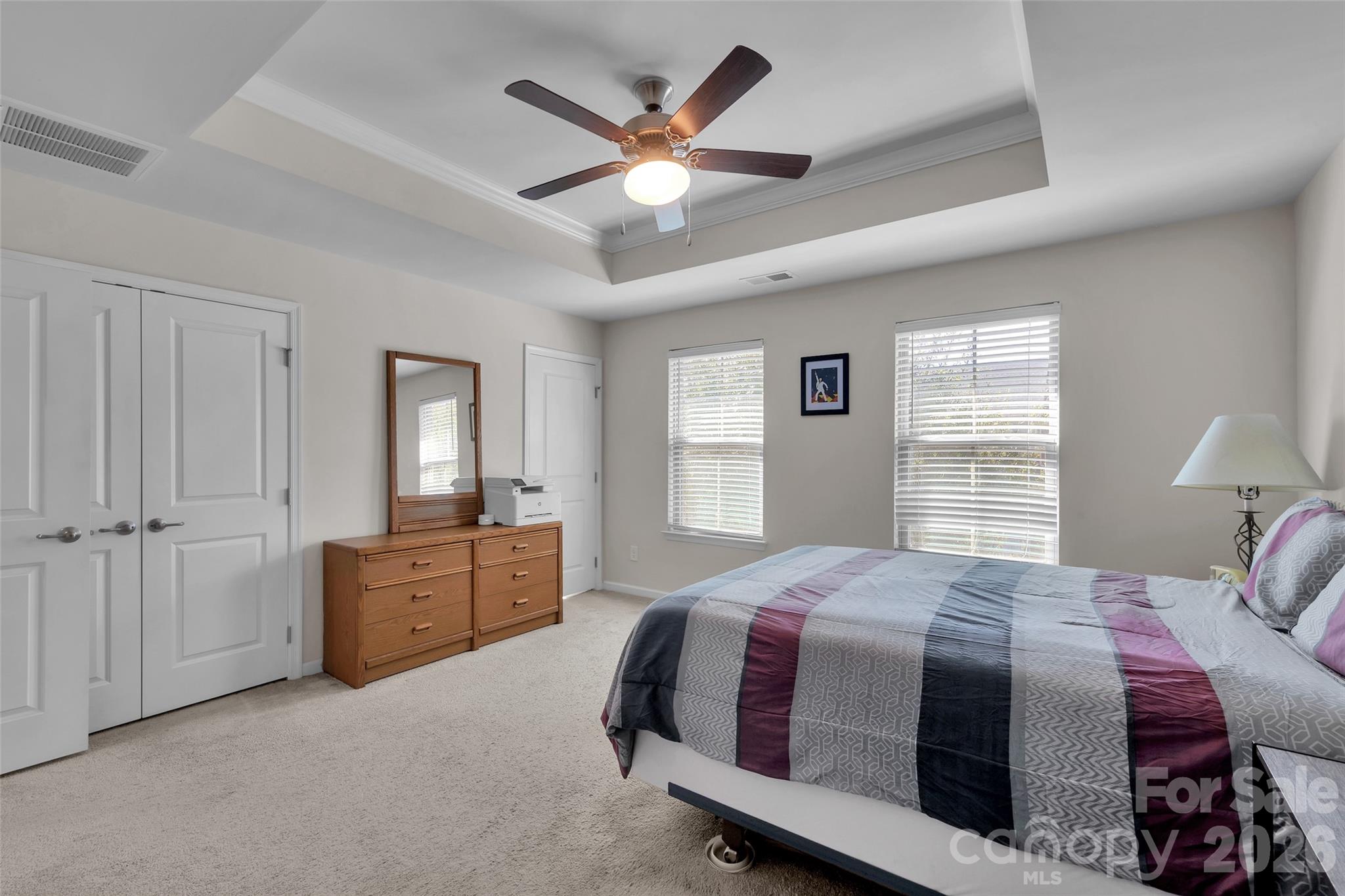 Primaty Bedroom with 2 closets - walk in and  other closet - 315 Pond Place Lane, Matthews