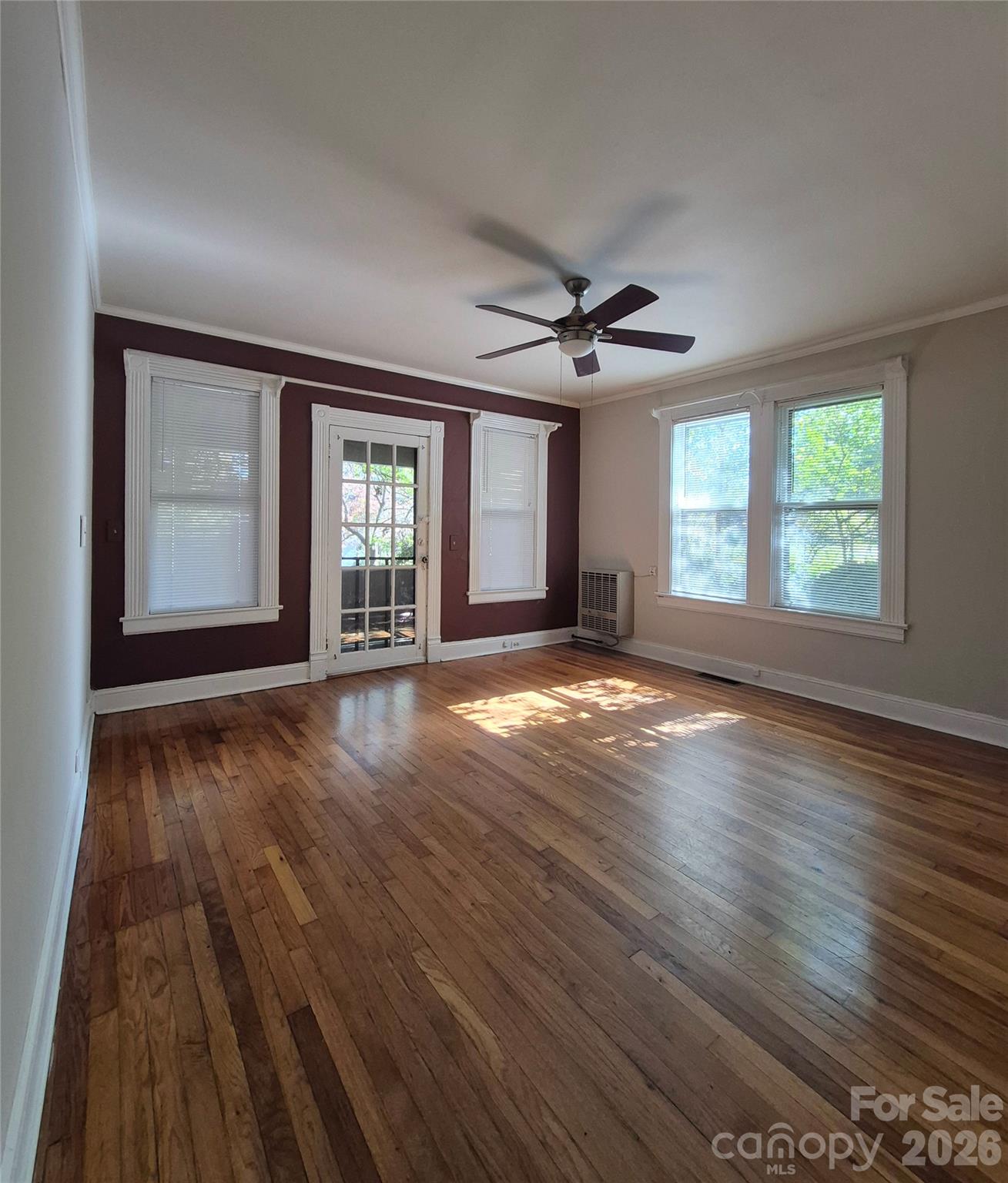 Apt 2 Living Room. Door to sun porch 2026 - 41 Panola Street, Asheville