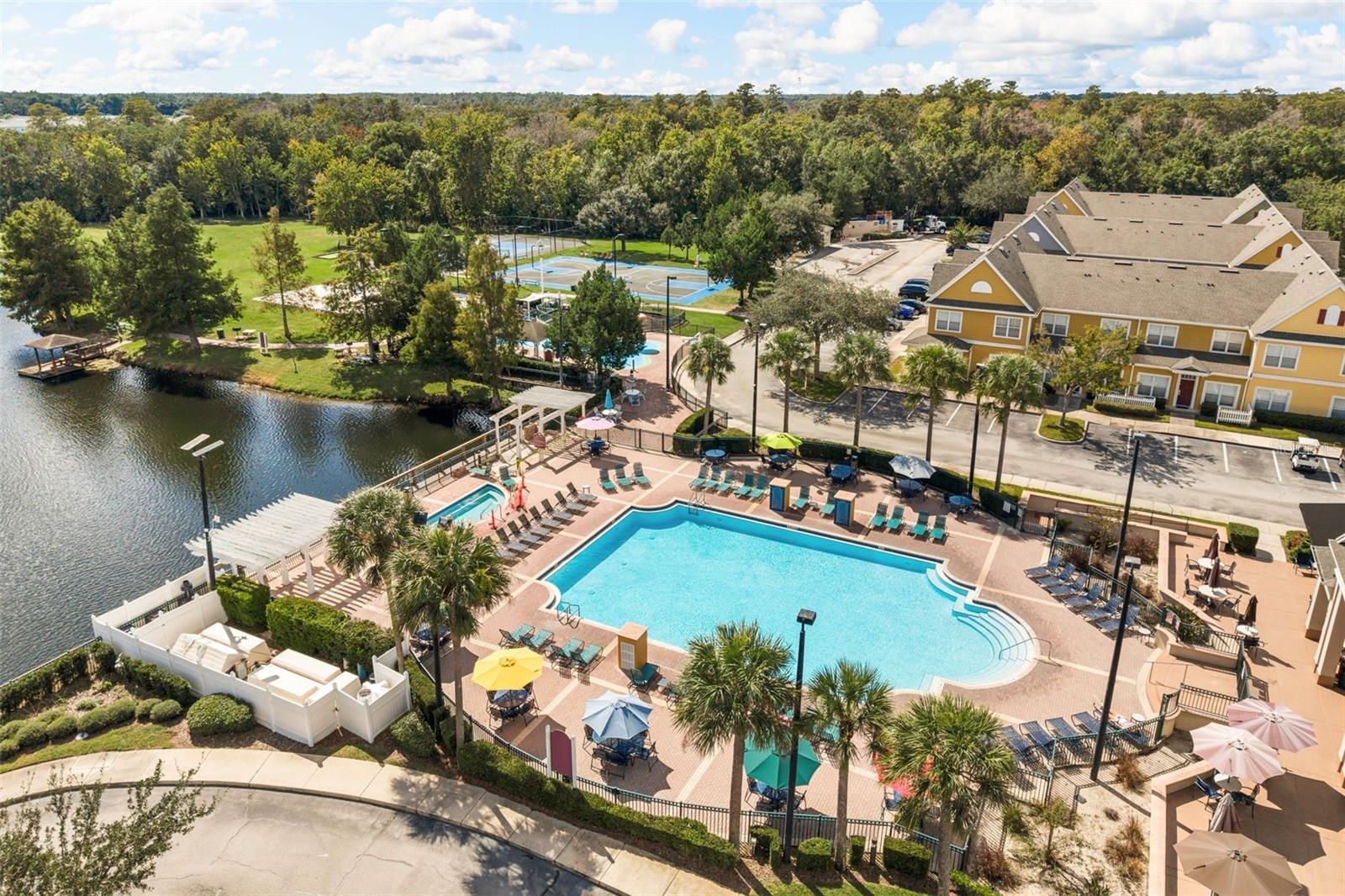 Community amenities just a 2 minute walk from the unit. - 4600 YELLOWGOLD RD W #105, KISSIMMEE