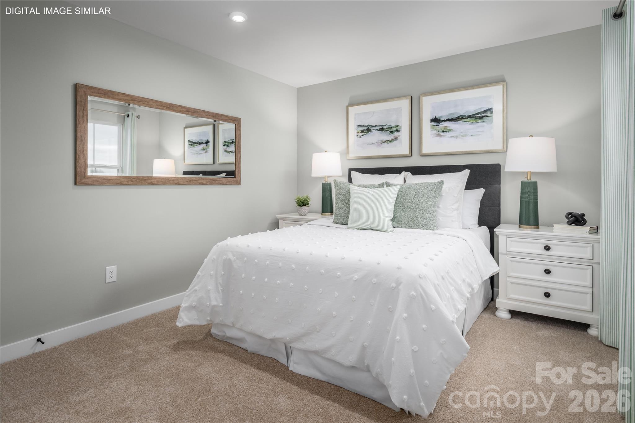 Oversized secondary bedrooms with plenty of space for guests, family, or flexible use. - 11237 Emerson Landing Drive, Charlotte