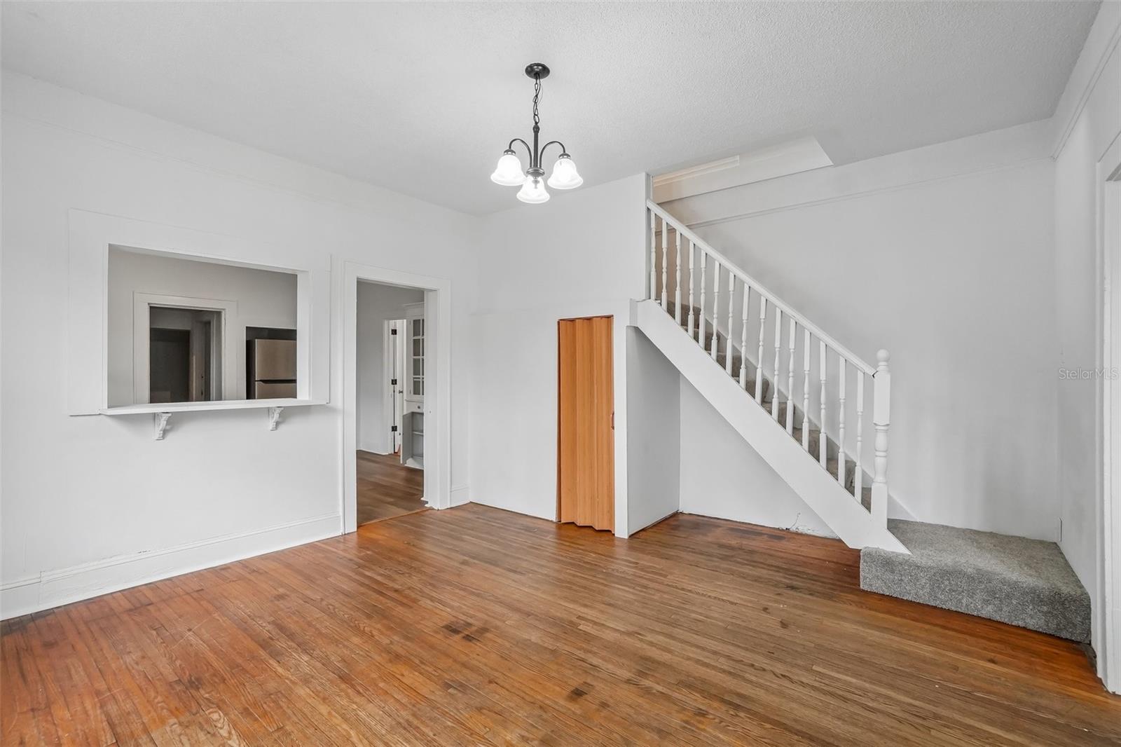 Dining Room - View of Stairs - 1533 E ELM RD, LAKELAND