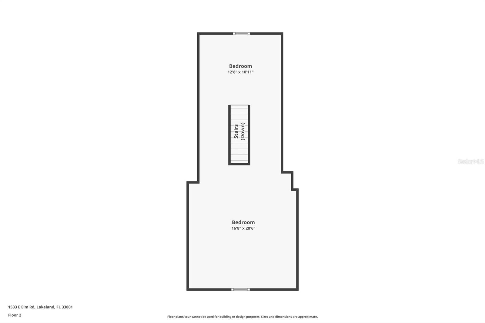 Second Floor Floorplan - 1533 E ELM RD, LAKELAND