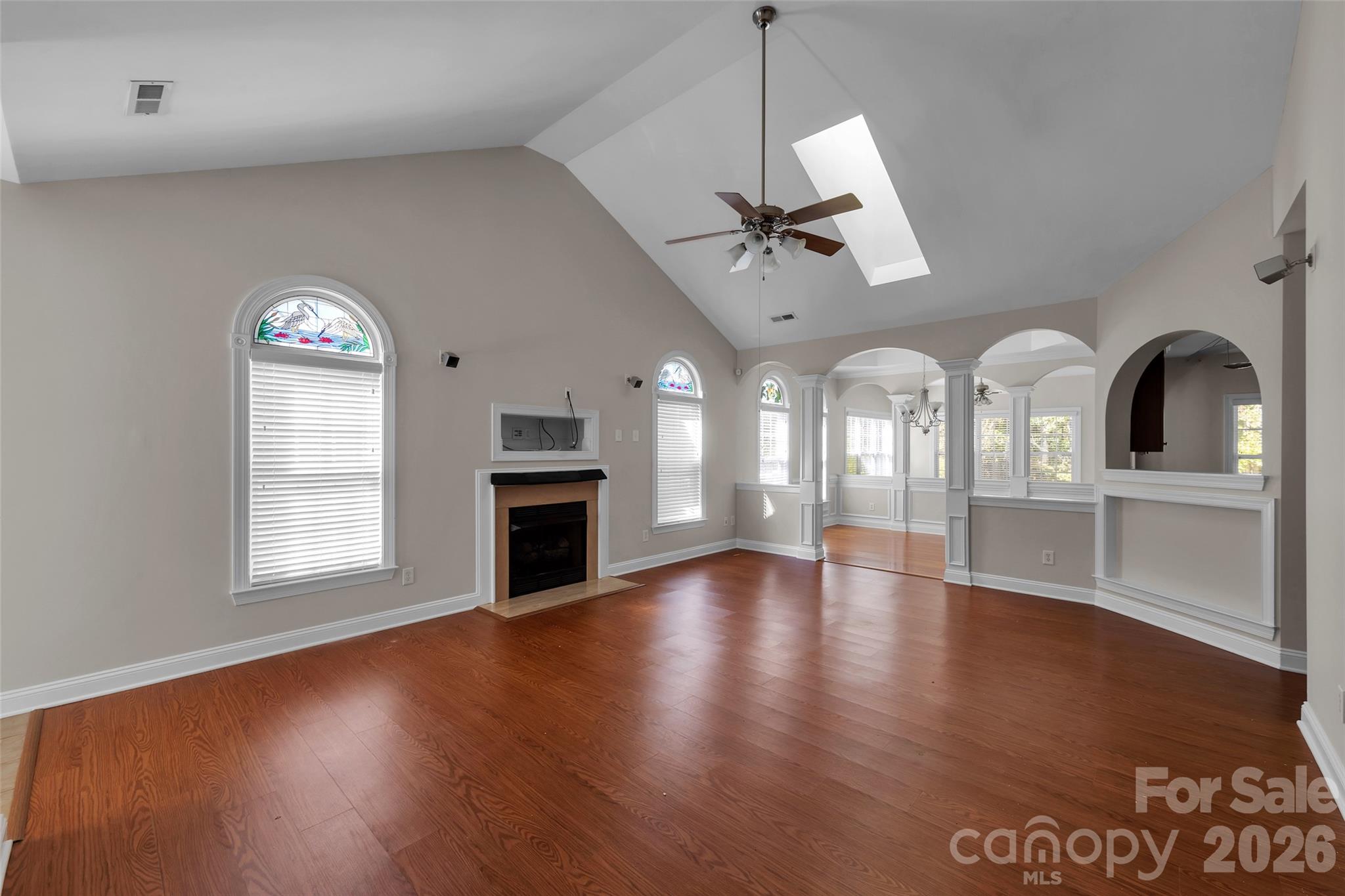 Fireplace with surround sound in Great Room - 1240 Saint Johns Avenue, Matthews