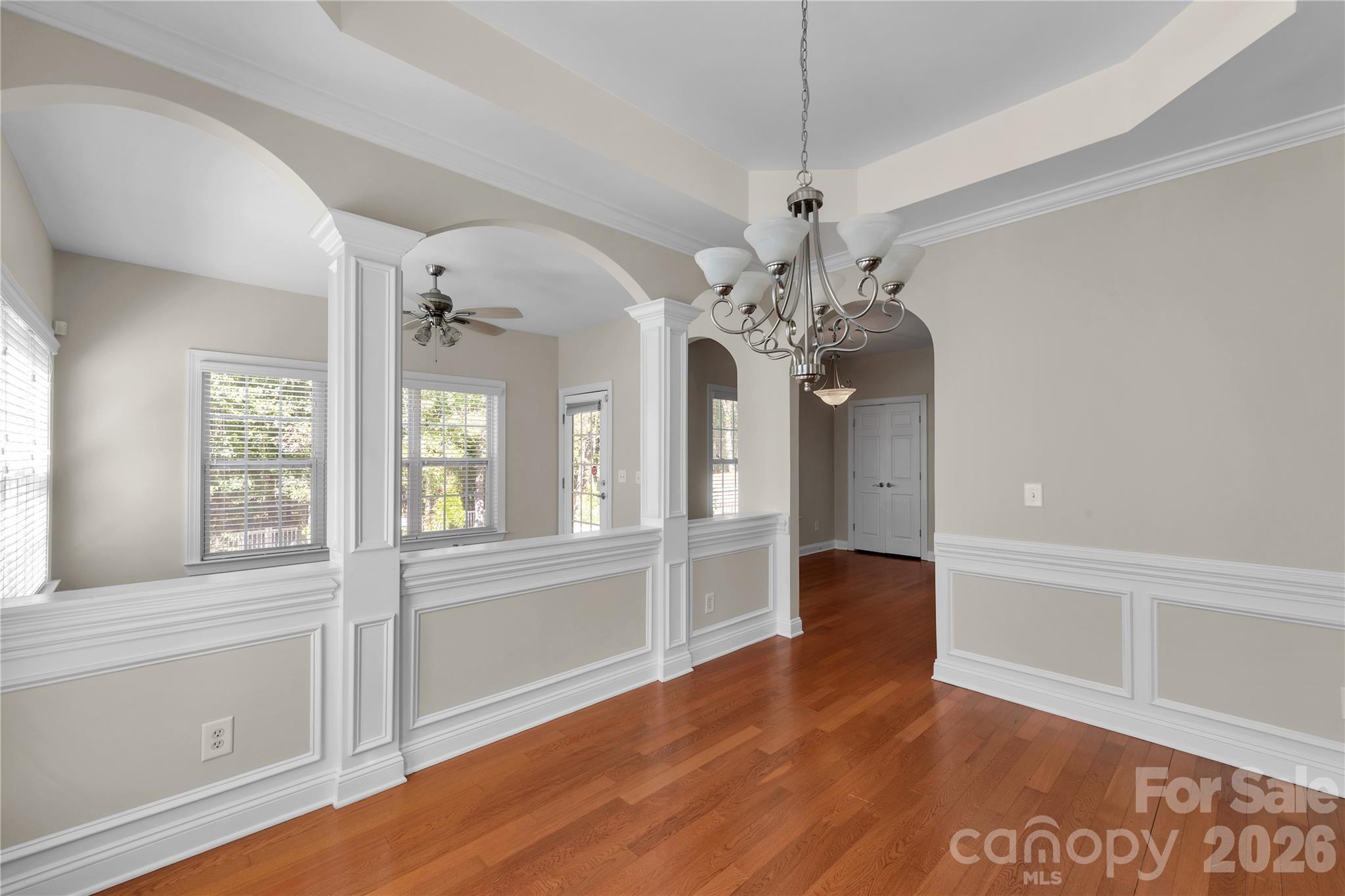 Dining Room open to Kitchen and Sunroom - 1240 Saint Johns Avenue, Matthews