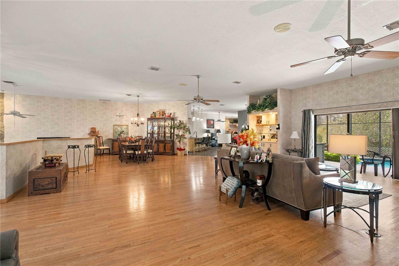 Open Floor Living room/ Dining room Combo - 13220 N BRANCH RD, SARASOTA