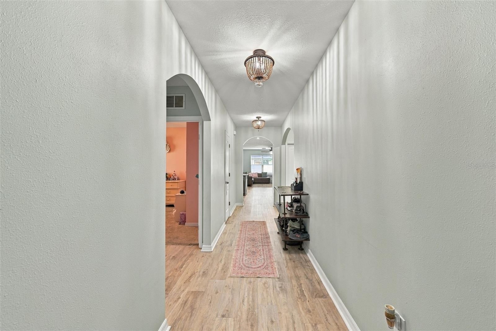 Hallway view from front entry - 5213 11TH ST E, BRADENTON