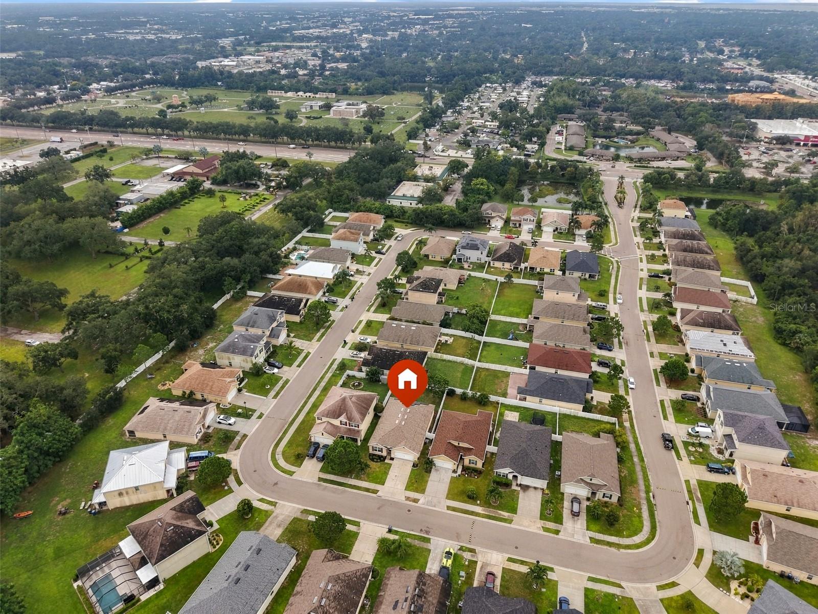 Neighborhood aerial view - 5213 11TH ST E, BRADENTON