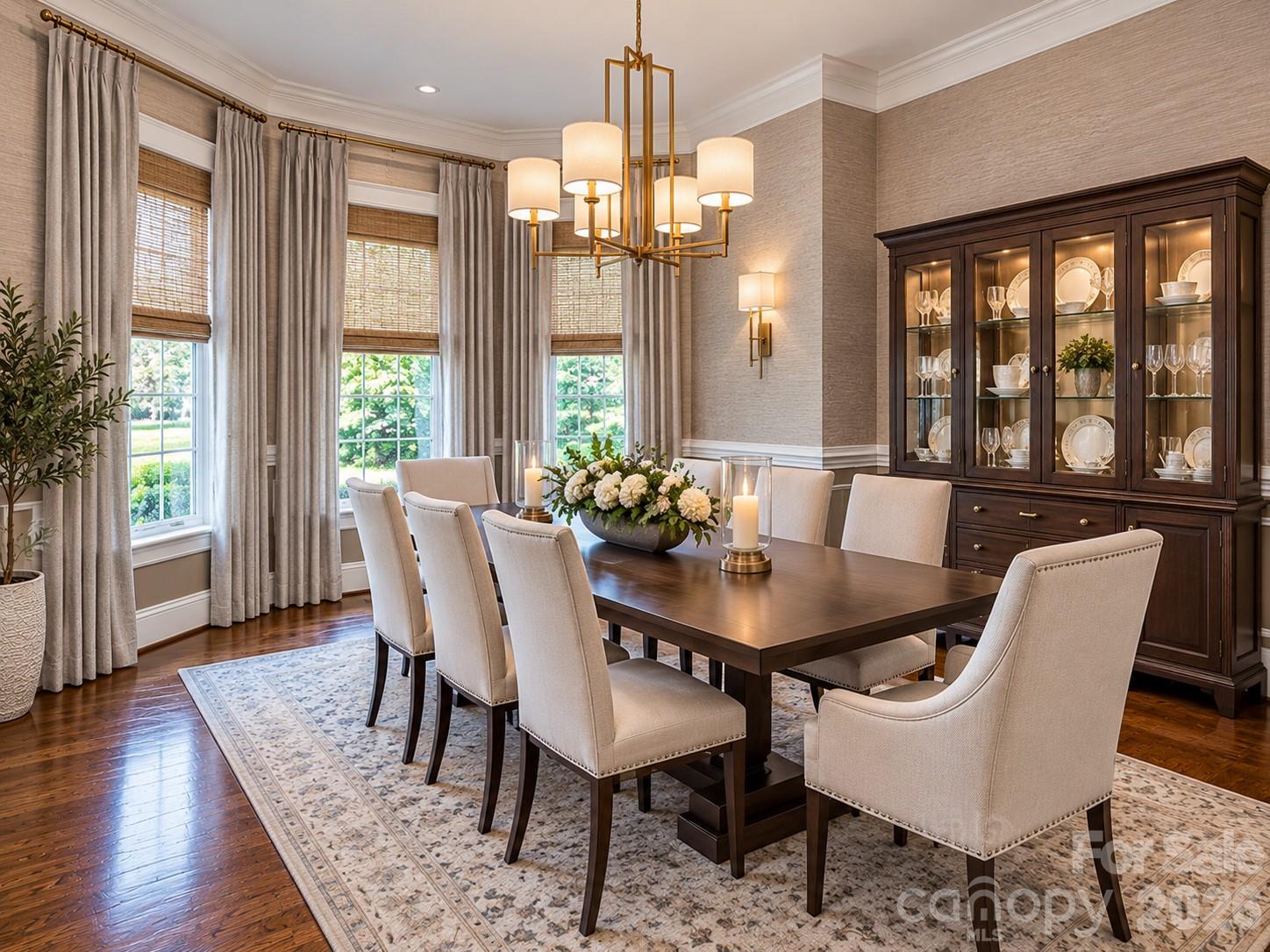Formal dining room/virtually staged... - 7786 Chapel Creek Drive, Denver