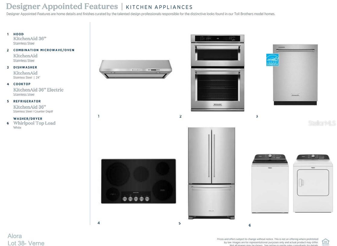 Kitchen Aid kitchen appliances and Whirlpool washer and dryer - 9149 SINATRA LN, ORLANDO