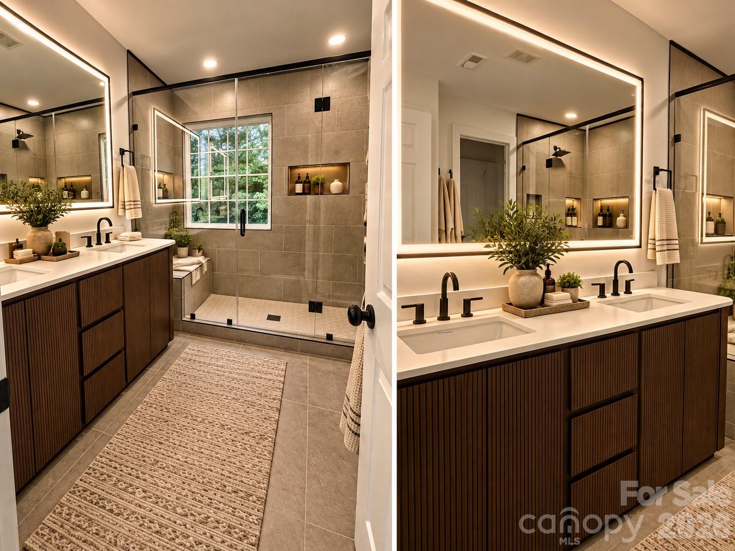 Primary Bathroom - AI Staged Picture - 116 Huckleberry Lane, Mount Holly