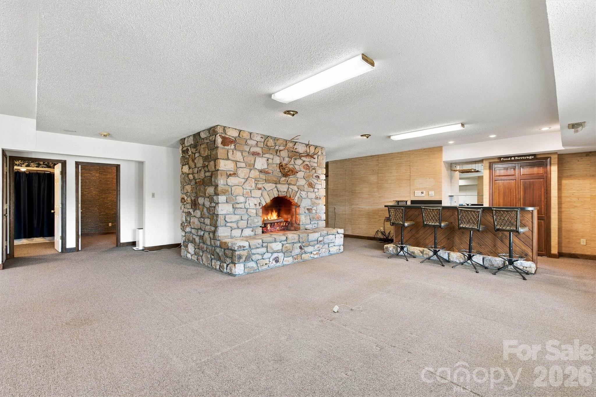 Actual Basement Den and Bar Area - 35 S Point Lane, Taylorsville