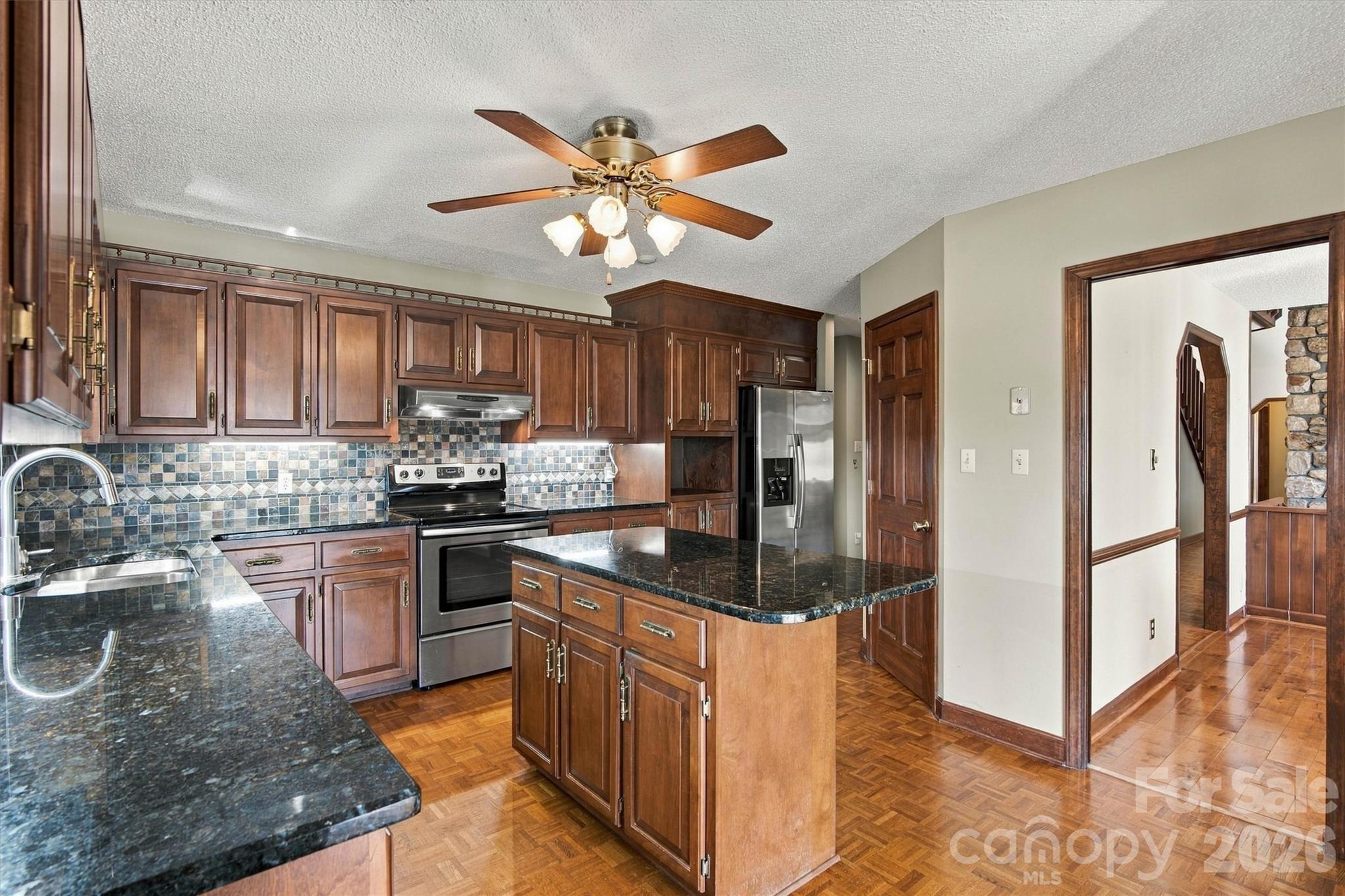 Actual Kitchen/Island View - 35 S Point Lane, Taylorsville