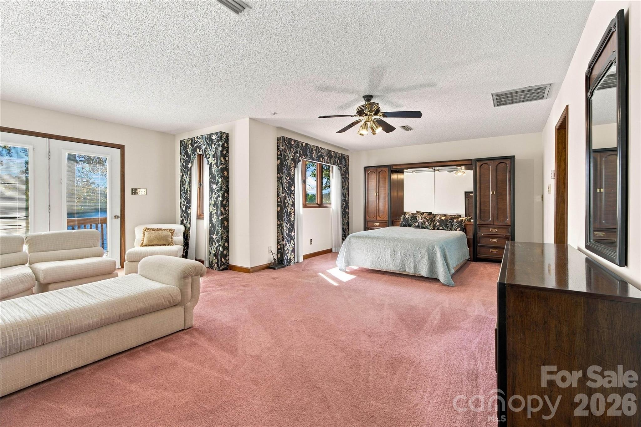 Actual Upper Level Primary Bedroom/Balcony Entry View - 35 S Point Lane, Taylorsville