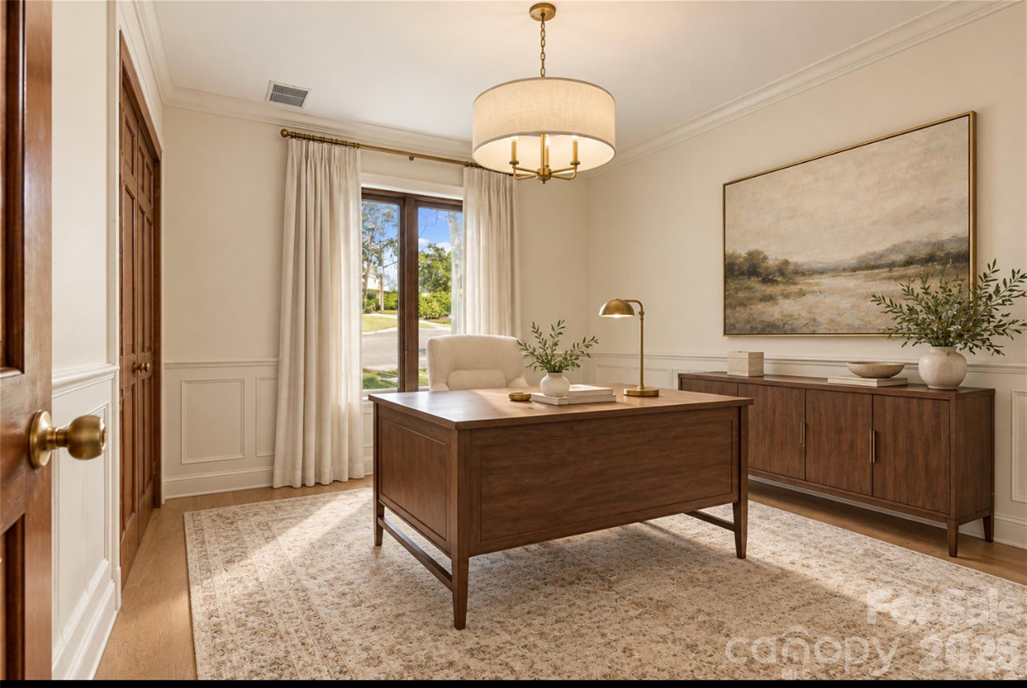Virtually Staged Main Level Office/Window View - 35 S Point Lane, Taylorsville