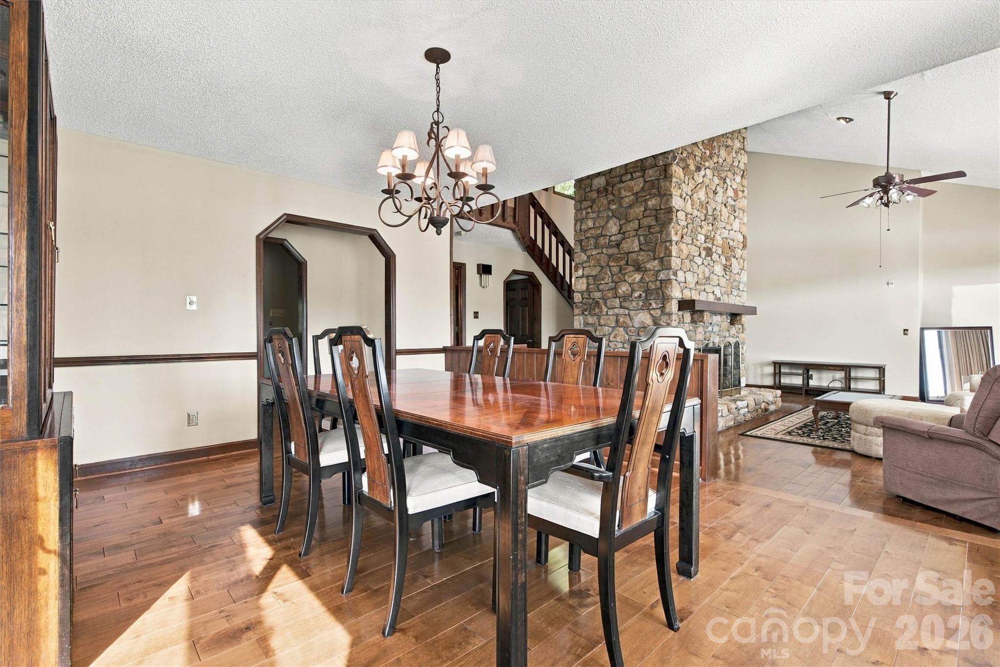Open Concept Dining/Great Room View - 35 S Point Lane, Taylorsville