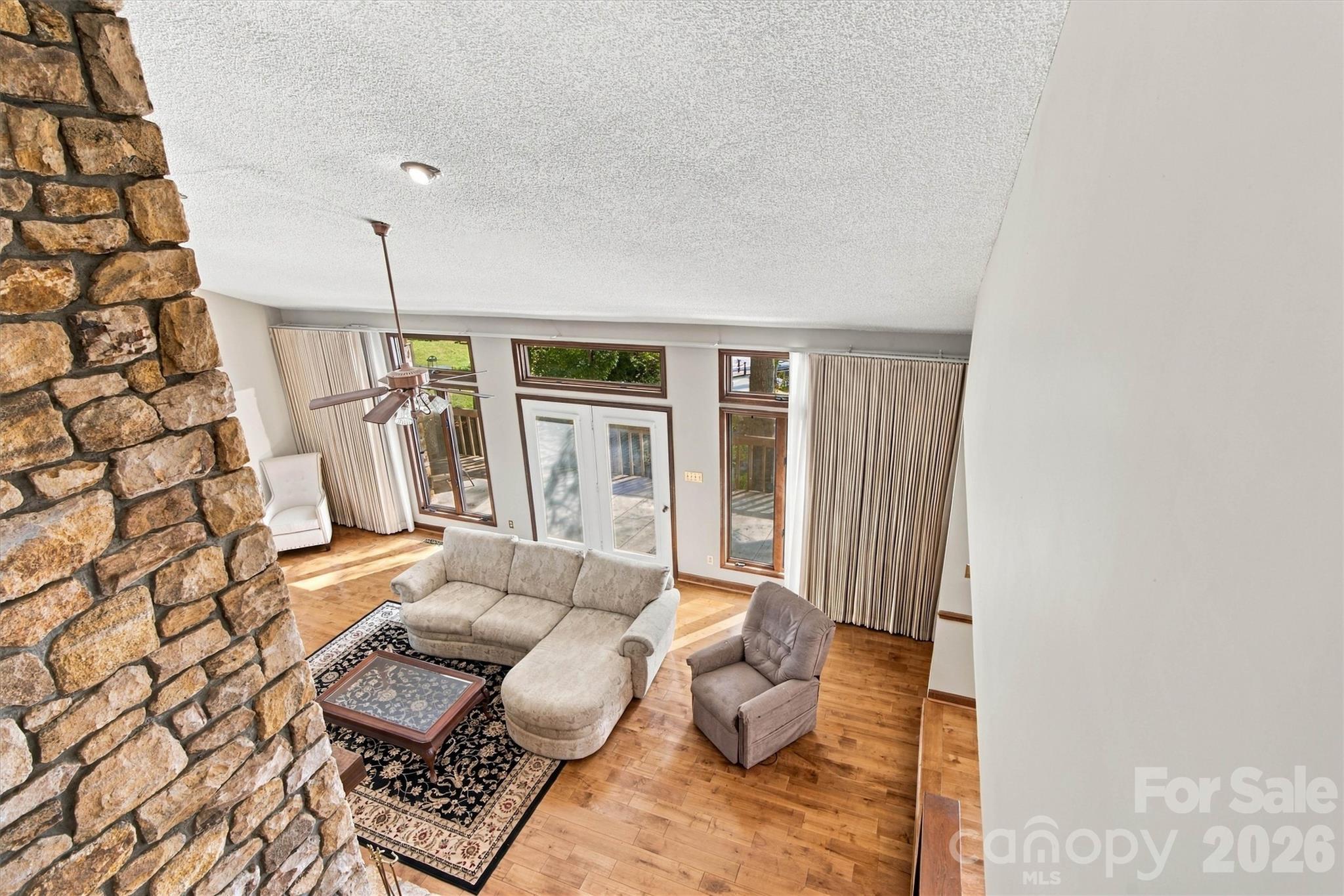 Two Story Great Room/Deck View - 35 S Point Lane, Taylorsville