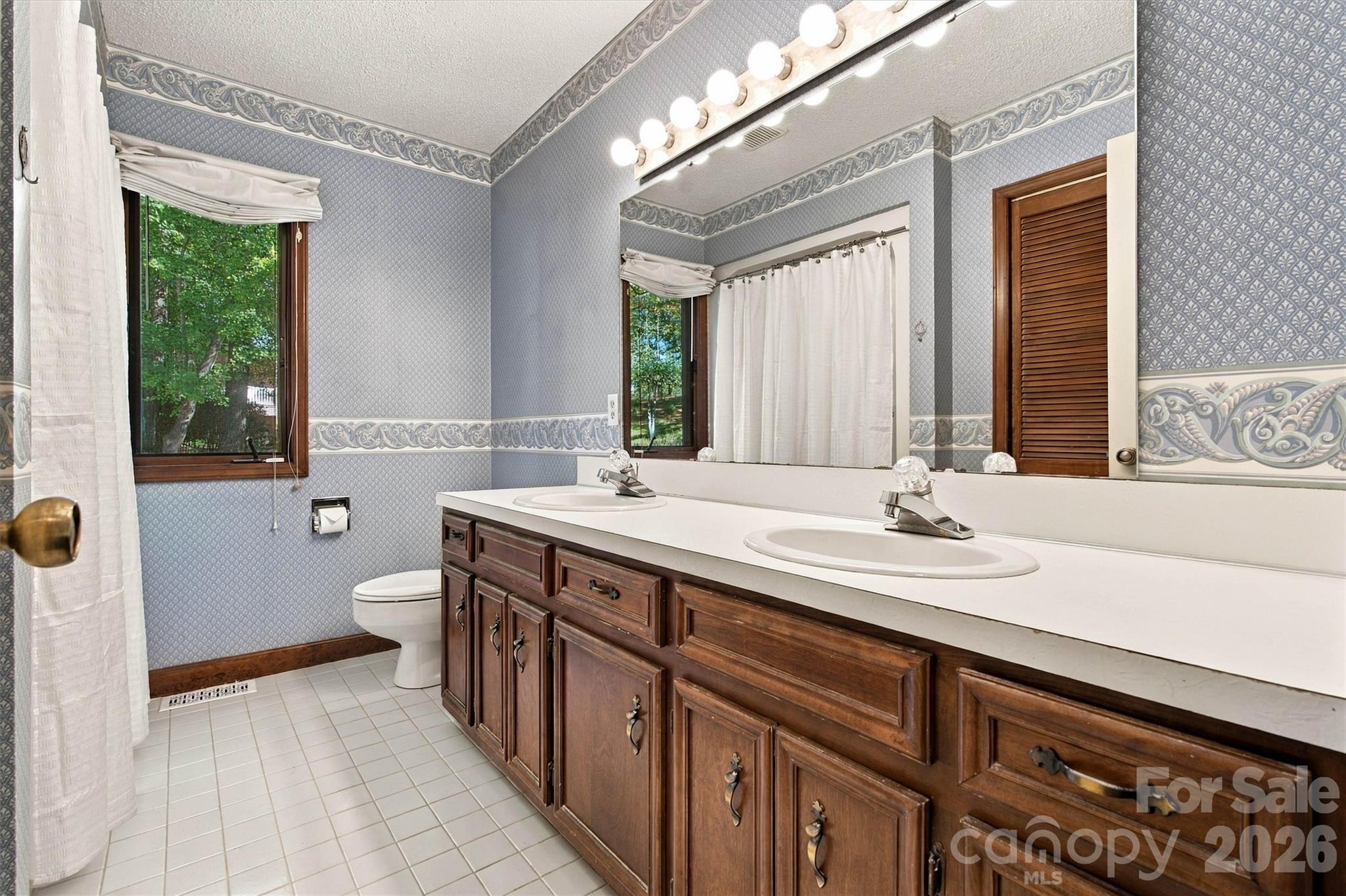 Main Level Guest Bath/Window View - 35 S Point Lane, Taylorsville