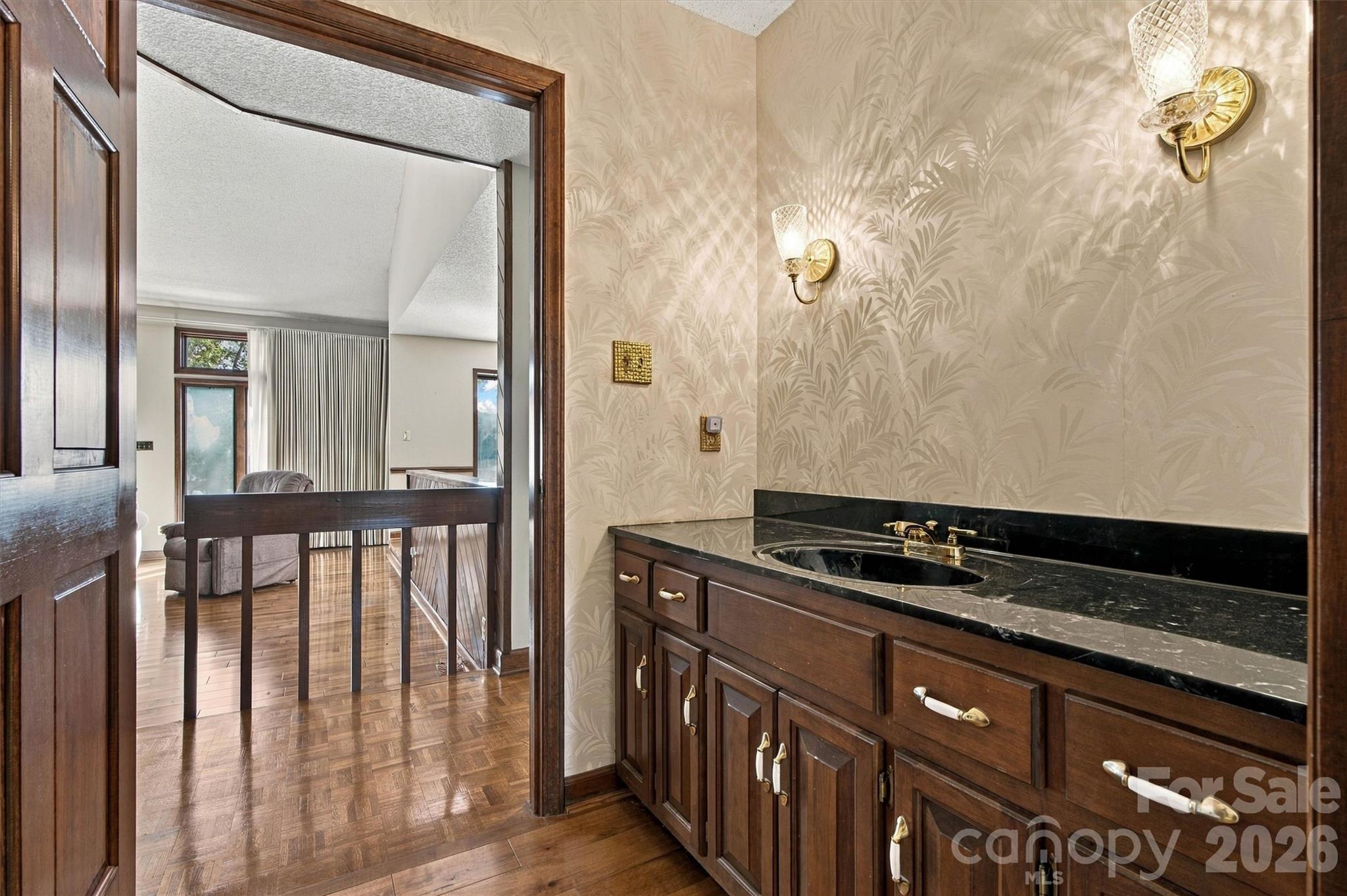Main Level Powder Room/Vanity View - 35 S Point Lane, Taylorsville