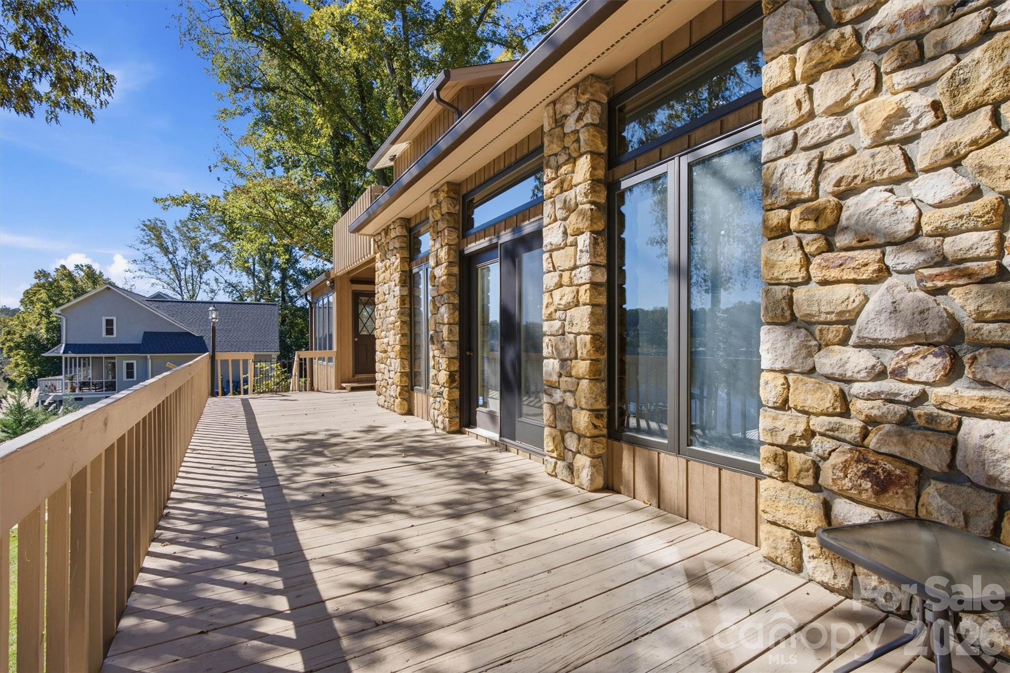 Focused Back Deck/Great Room Entry View - 35 S Point Lane, Taylorsville