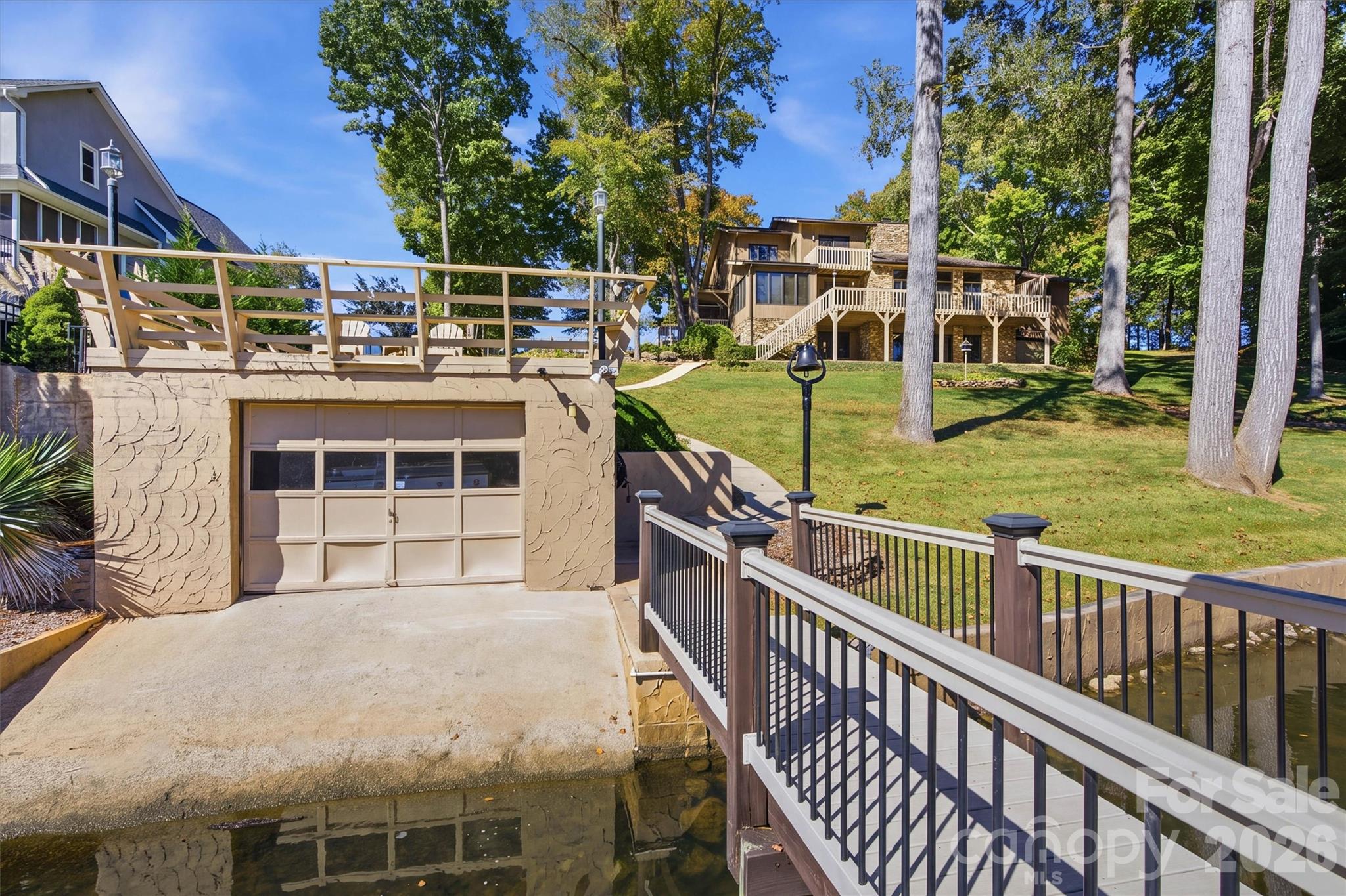 Boat House/Back Yard View - 35 S Point Lane, Taylorsville