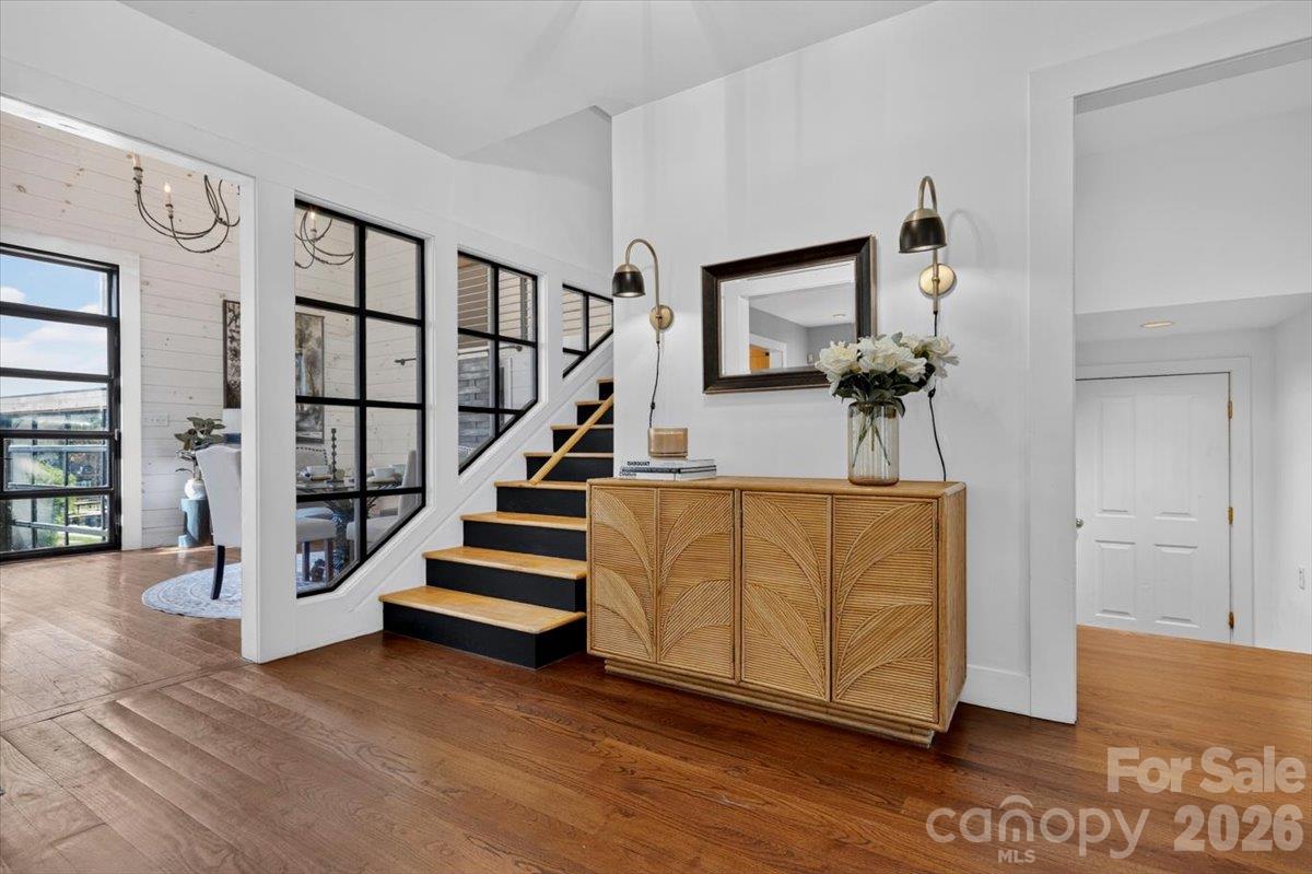 The area to the right shows the interior entrance to the garage. The area to the left shows the breakfast room, which can be converted for a multitude of uses. The stair offer access to the second floor bedrooms. - 521 Forest Lane, Rock Hill