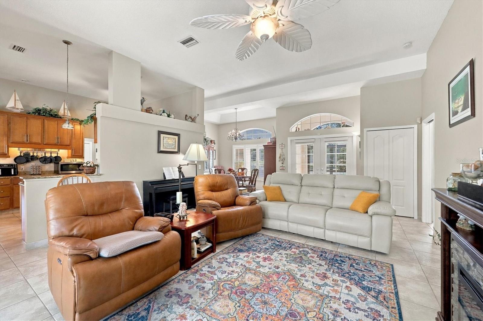 Standing with back to pool sliders looking across at front door. - 2805 NORWOOD LN, VENICE