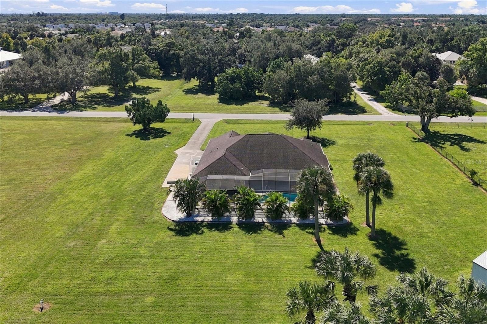 Eagle eye view from back yard. - 2805 NORWOOD LN, VENICE