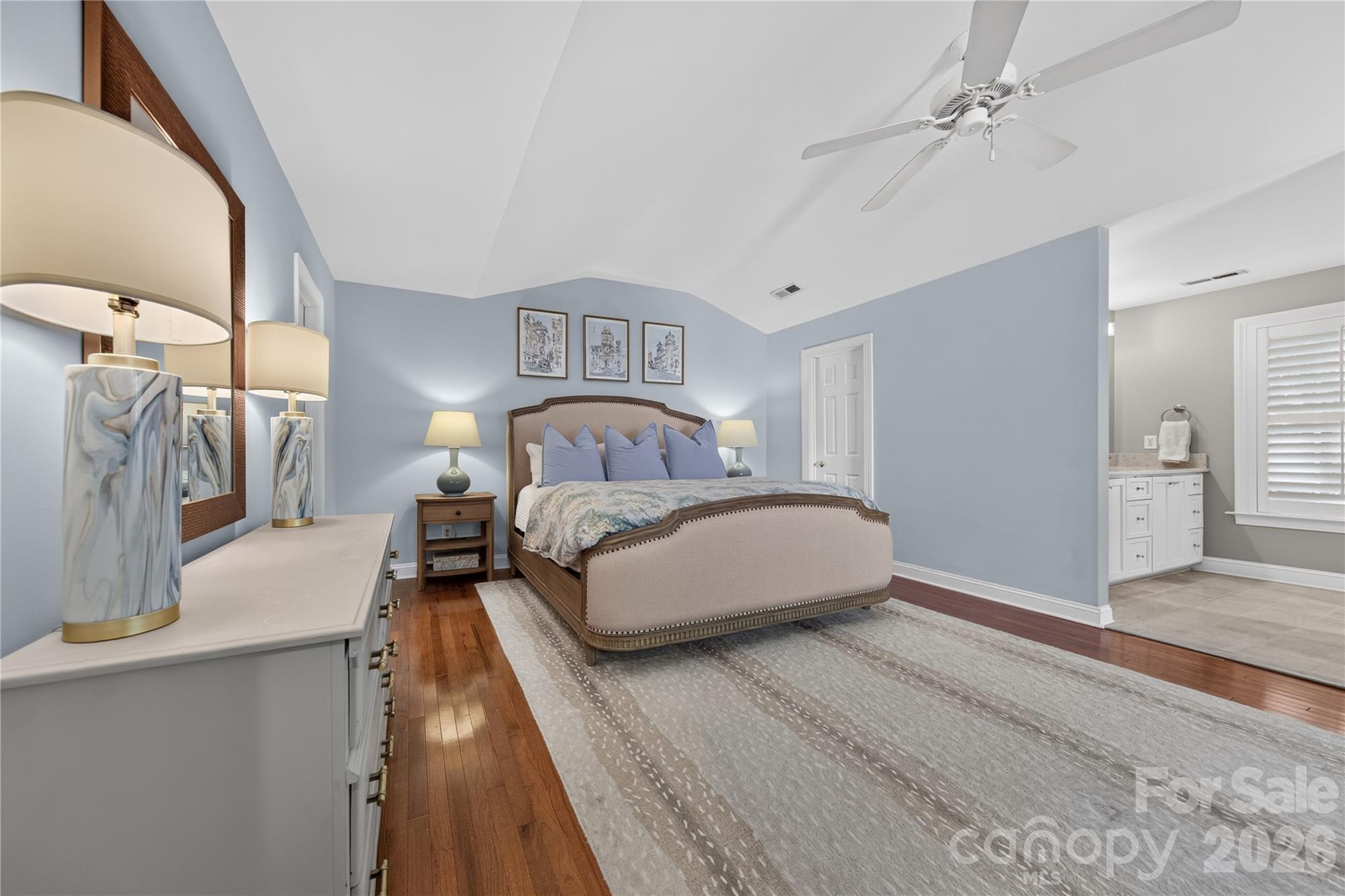 Luxury Primary suite with cathedral ceiling - 9251 Bonnie Briar Circle, Charlotte