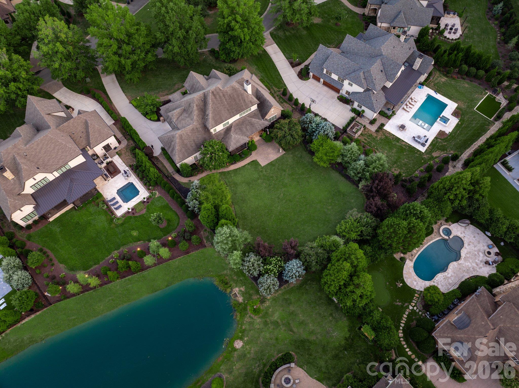Private cul-de-sac location - 7805 Clovervale Drive, Waxhaw