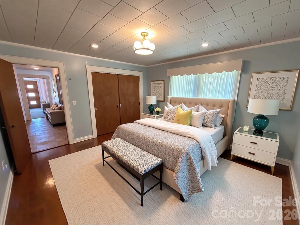 Bedroom Virtually Staged - 708 Carbon City Road, Morganton