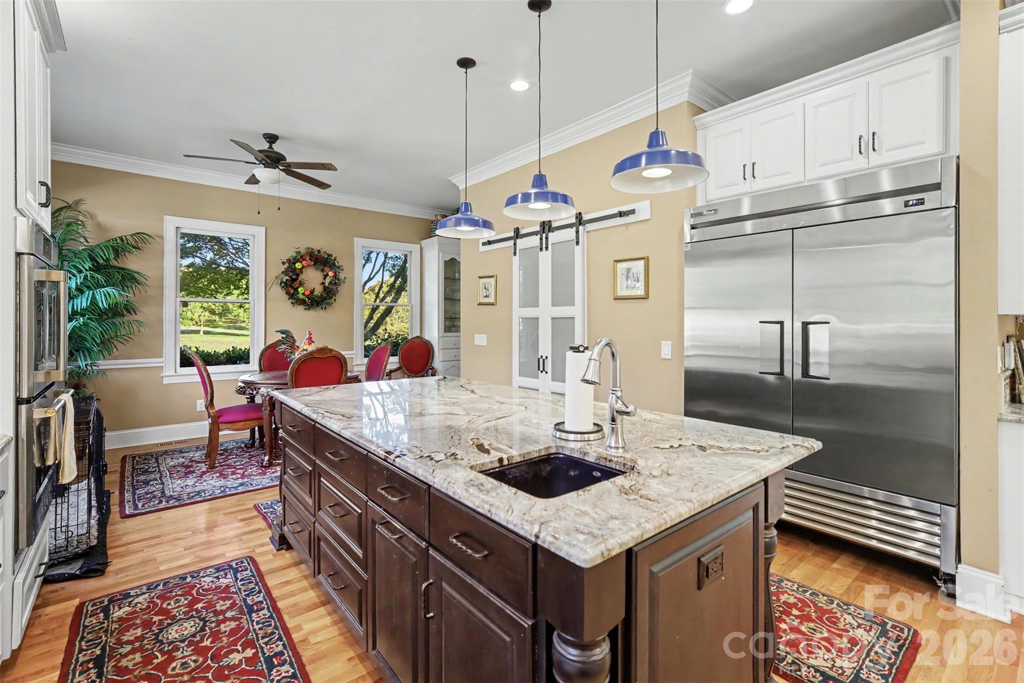 Oversize island and oversize refrigerator - 4141 Grace Chapel Road, Granite Falls