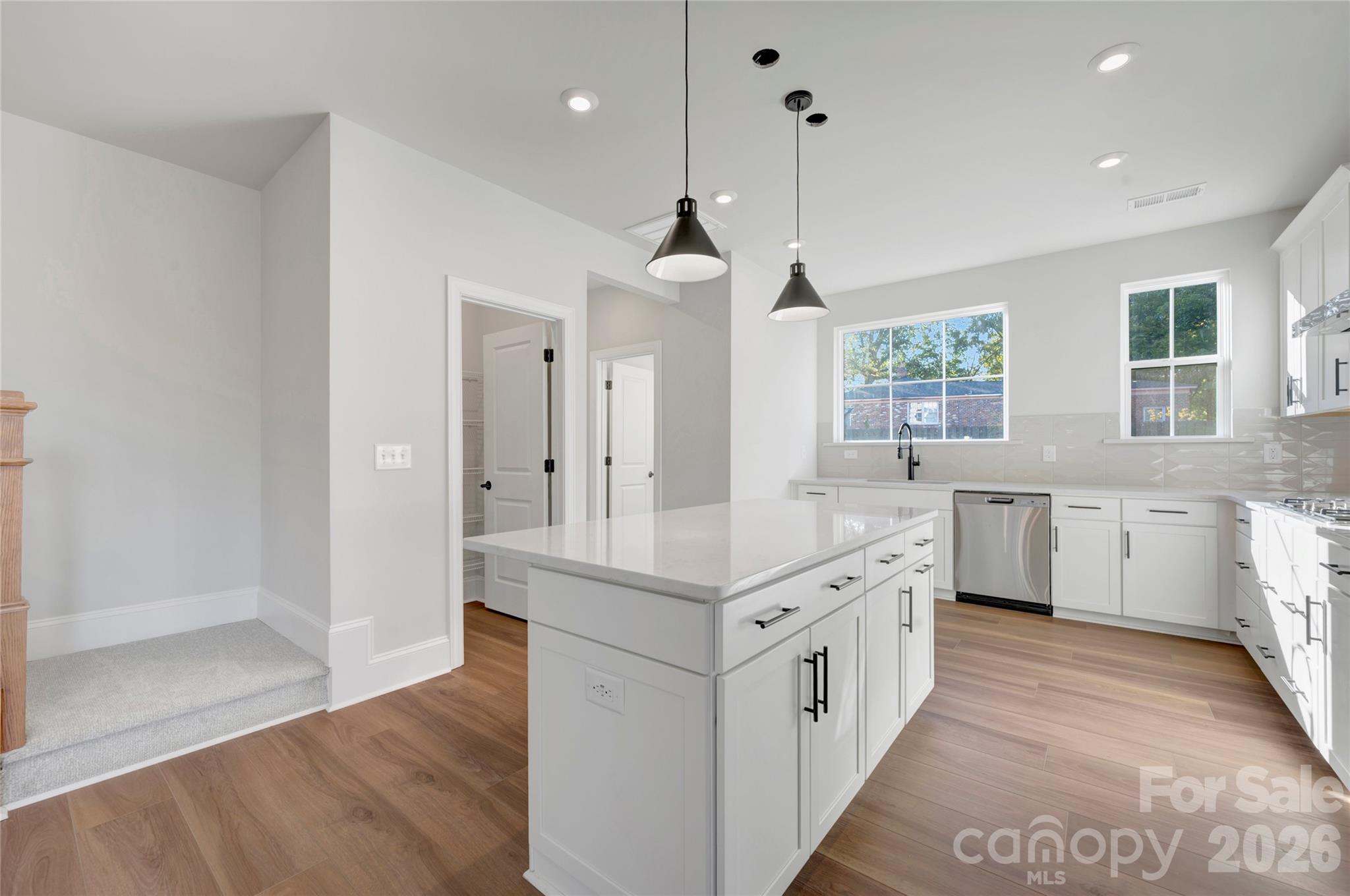 Light filled gourmet kitchen - 240 Old Town Village Road, Waxhaw
