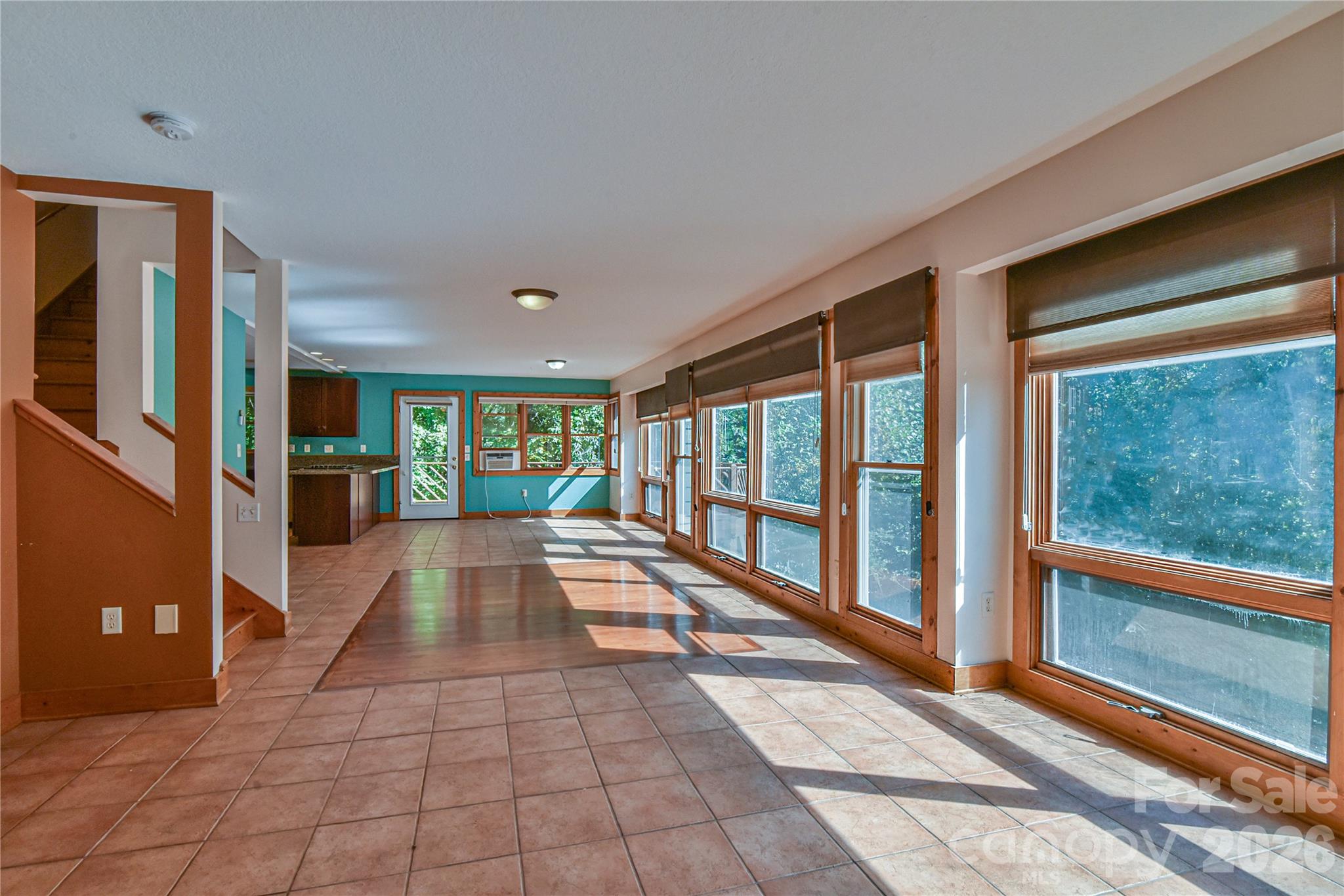 Great room windows bring in so much light - 227 David Ridge Road, Black Mountain