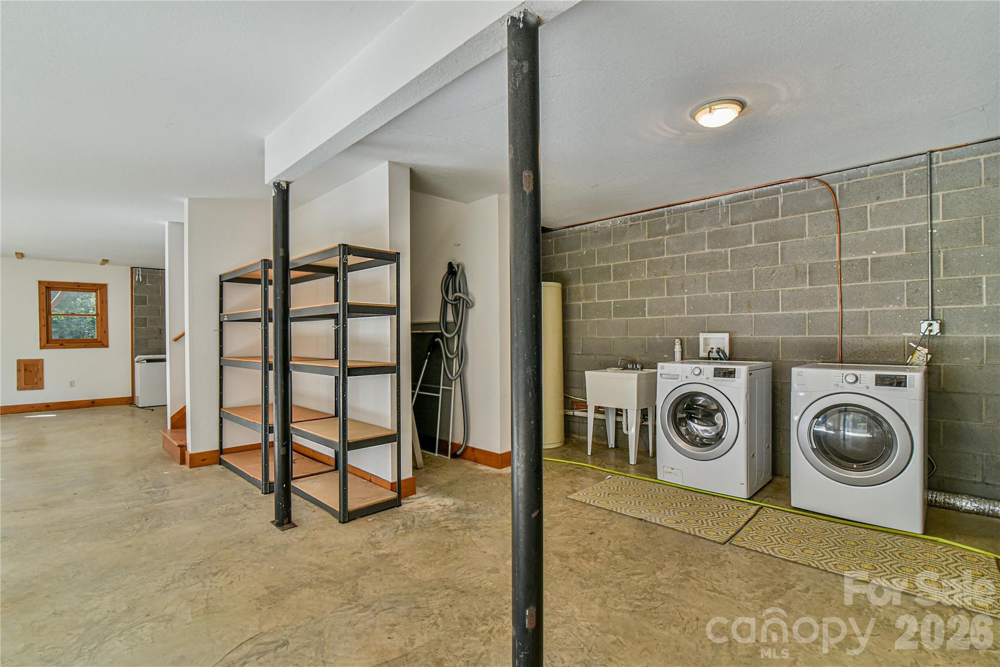 Basement laundry area - 227 David Ridge Road, Black Mountain