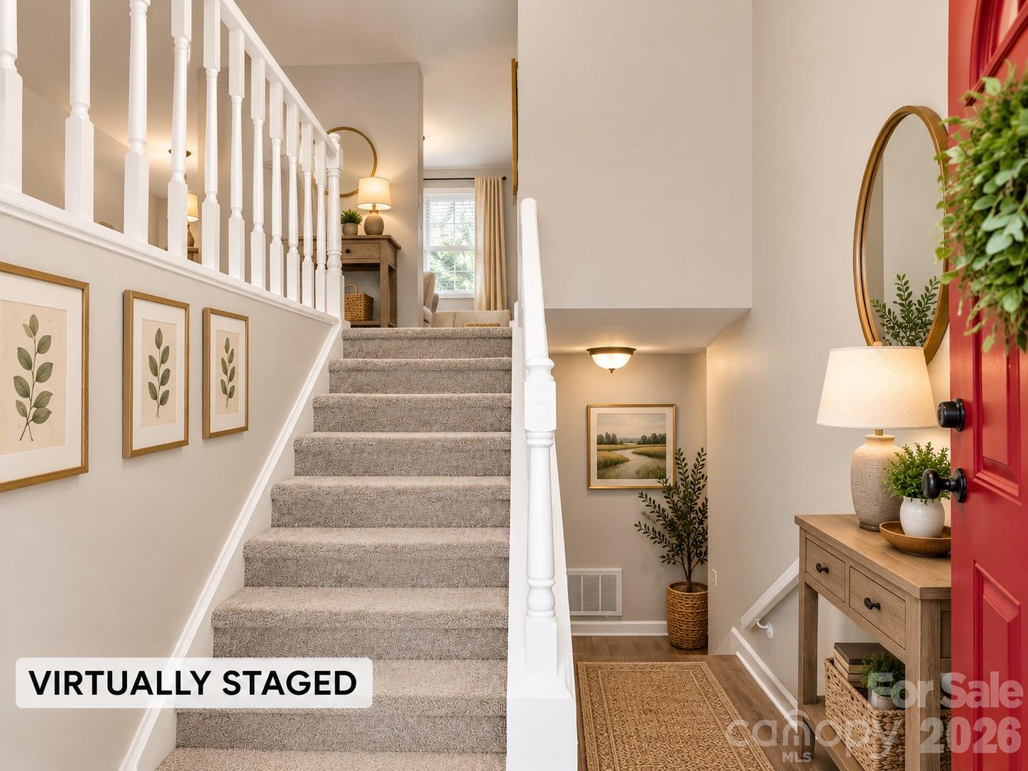 Virtually Staged-Entrance - 10446 Club Car Court, Mint Hill